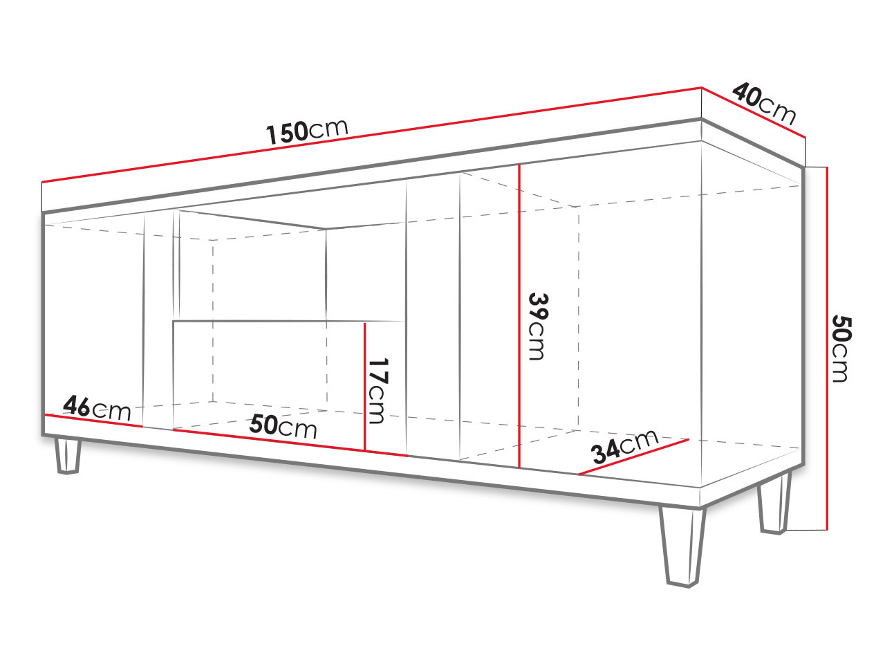TV-omarica Florem (Bela + Sijaj bela + Svetel les)