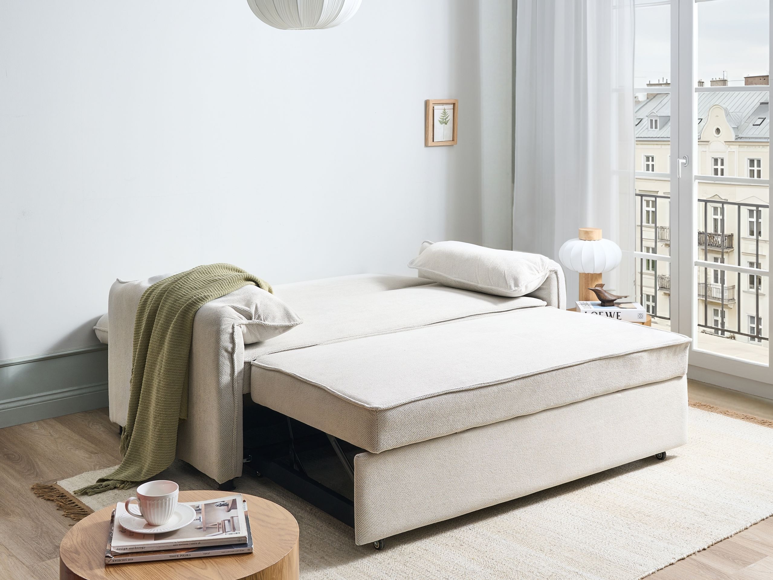 Raztegljiv kavč Berwyn 2908 (Bela)