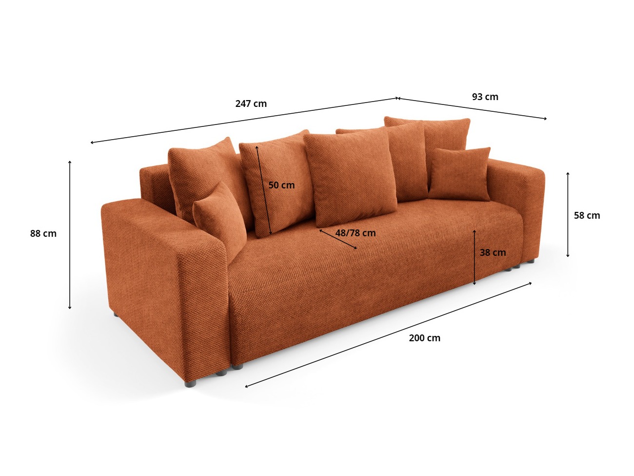 Raztegljiv kavč SL5299