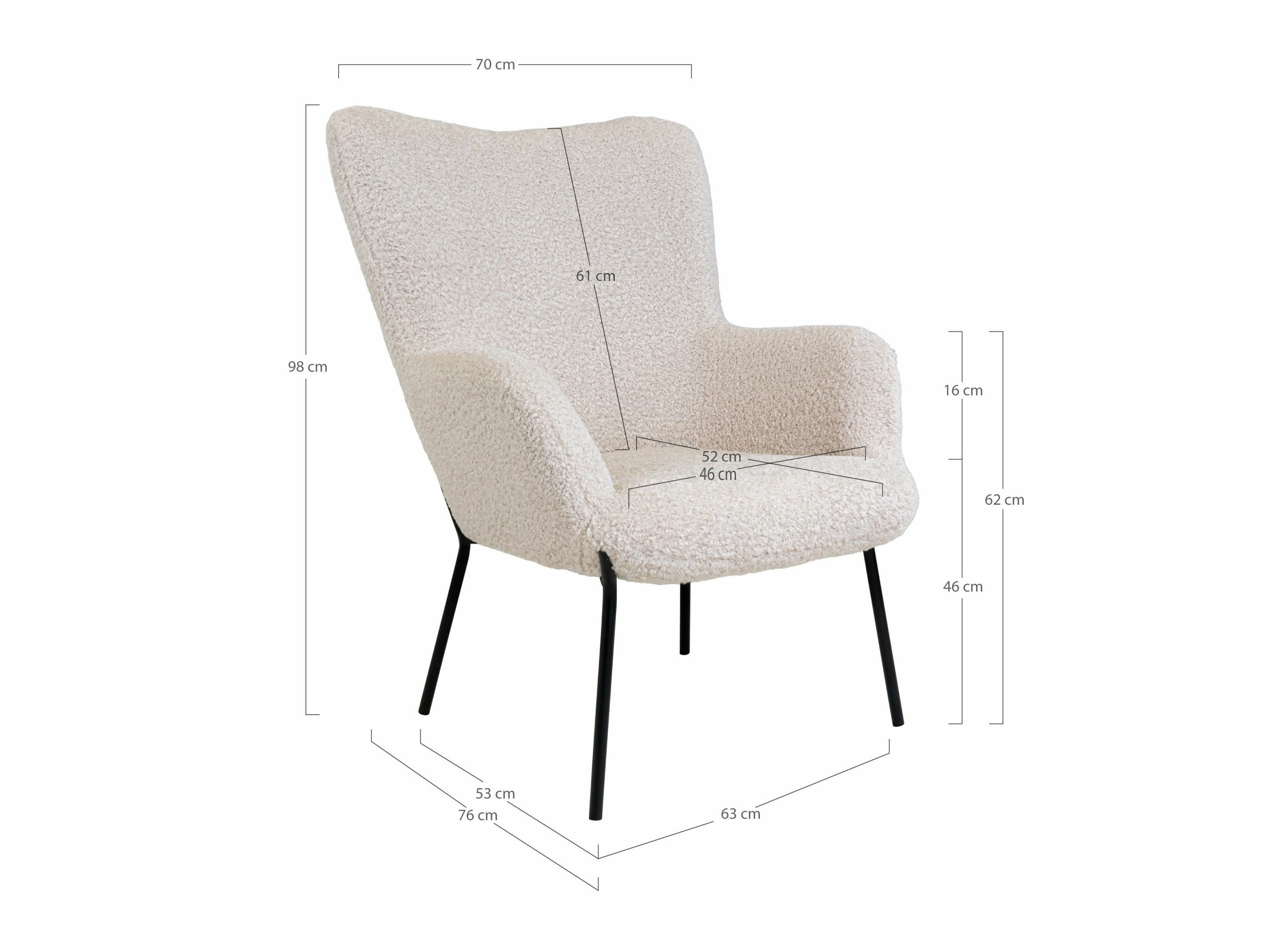 Fotelj Brea 179 (Bela)