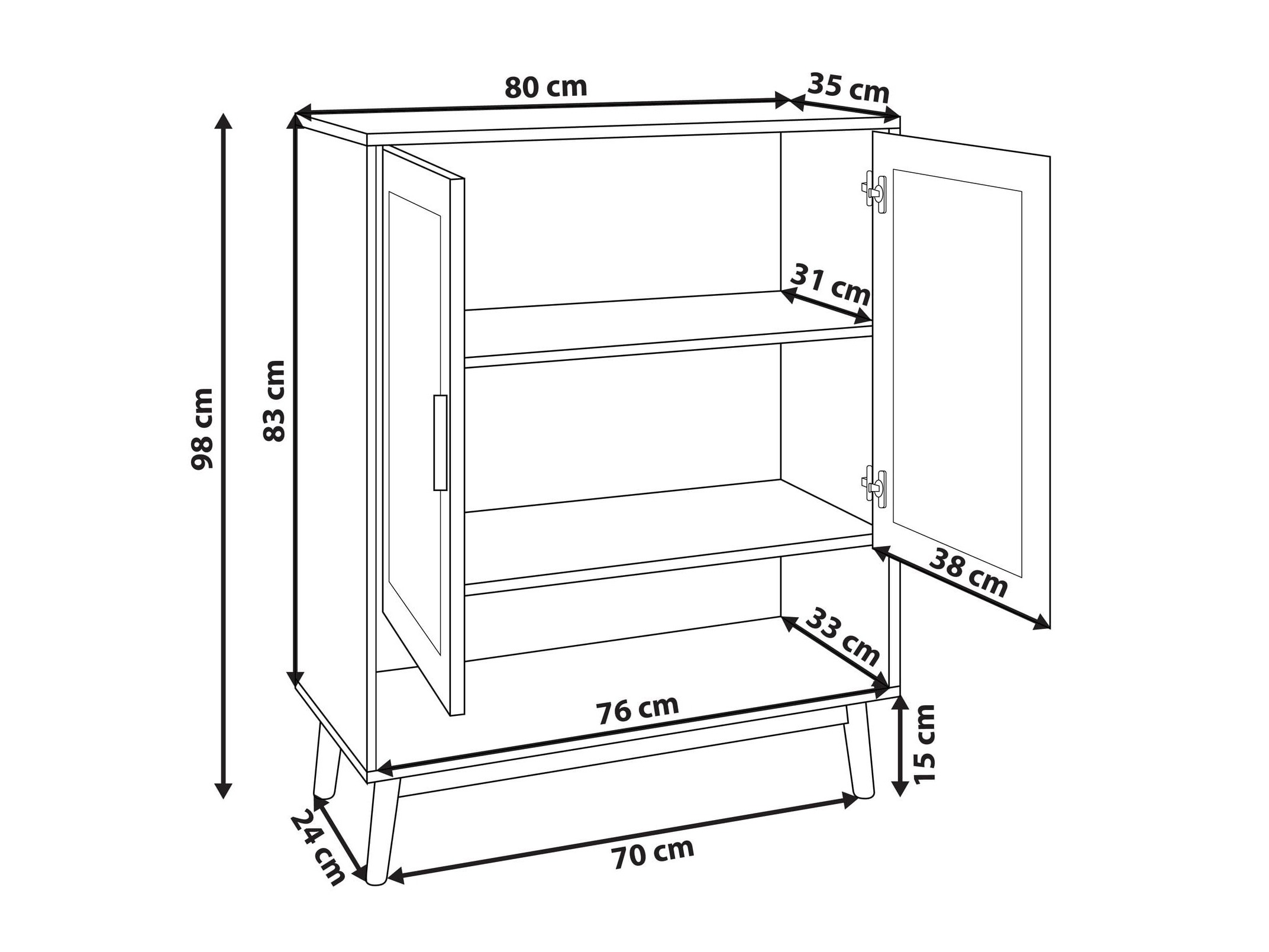 Regal za čevlje Berwyn 2911