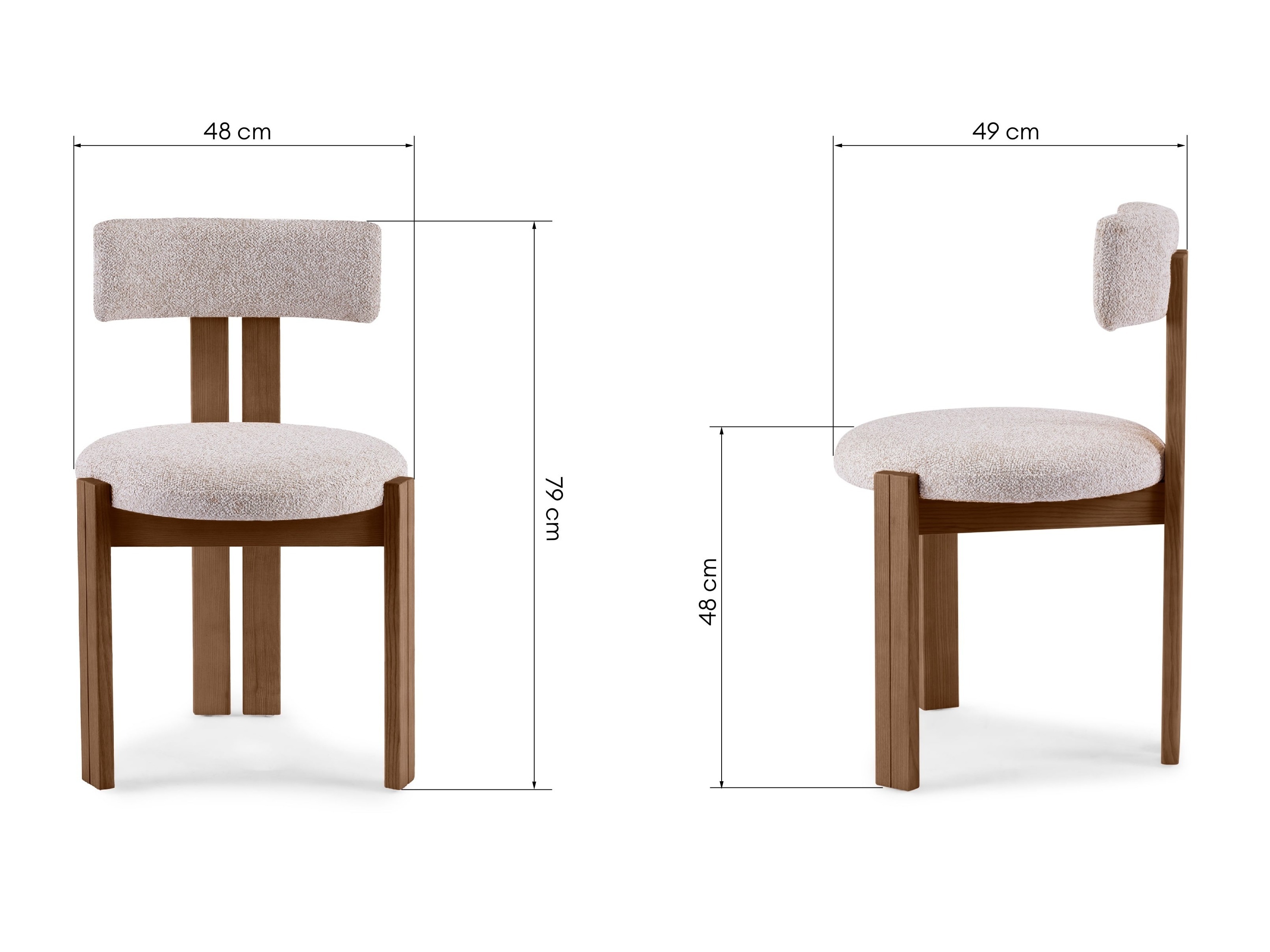 Stol Burleson 547 (Bež + Rjava)