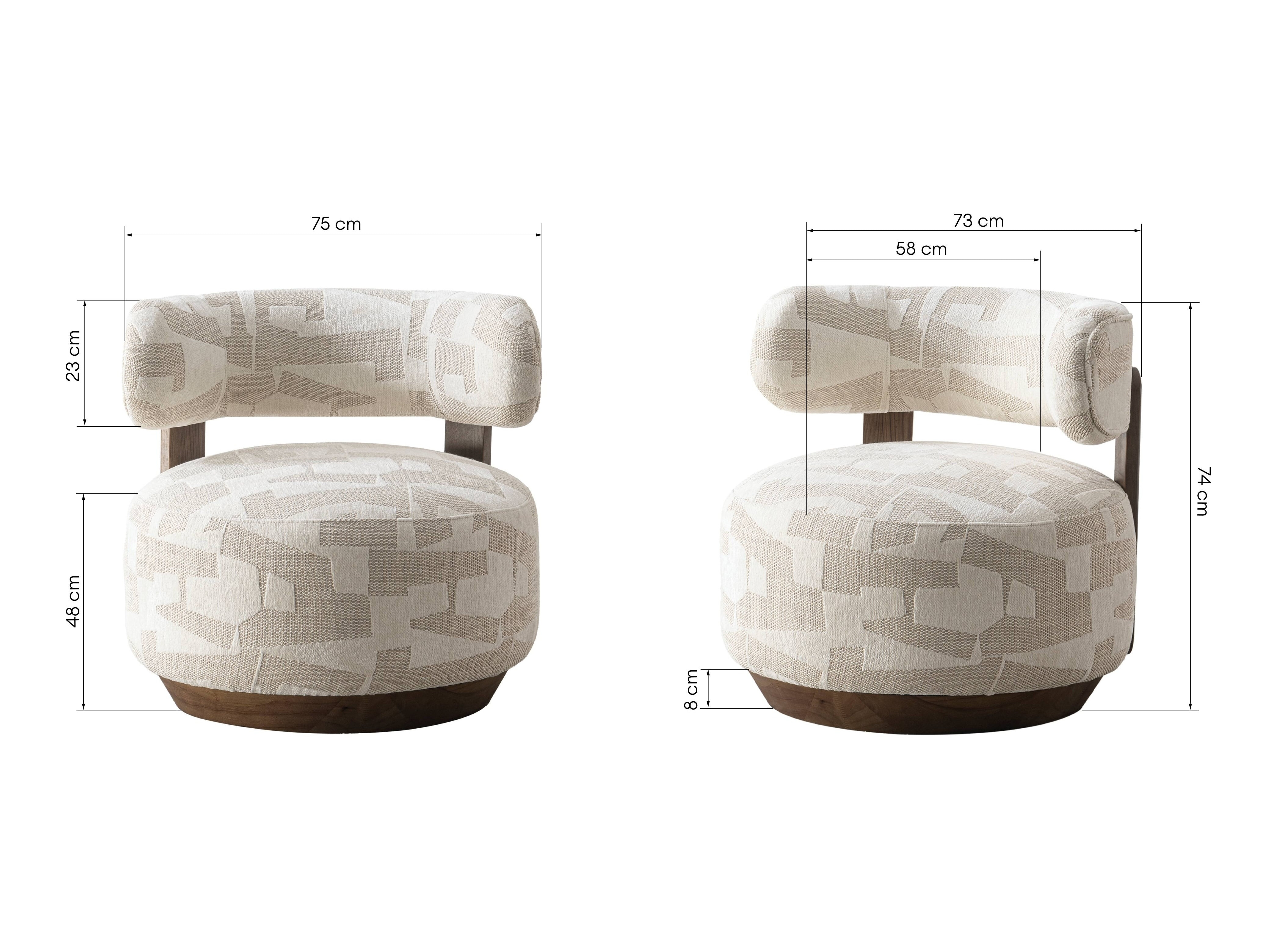 Fotelj Burleson 555 (Krema + Bež)