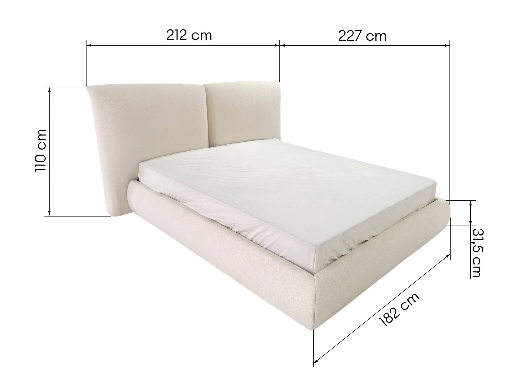 Postelja Burleson 560