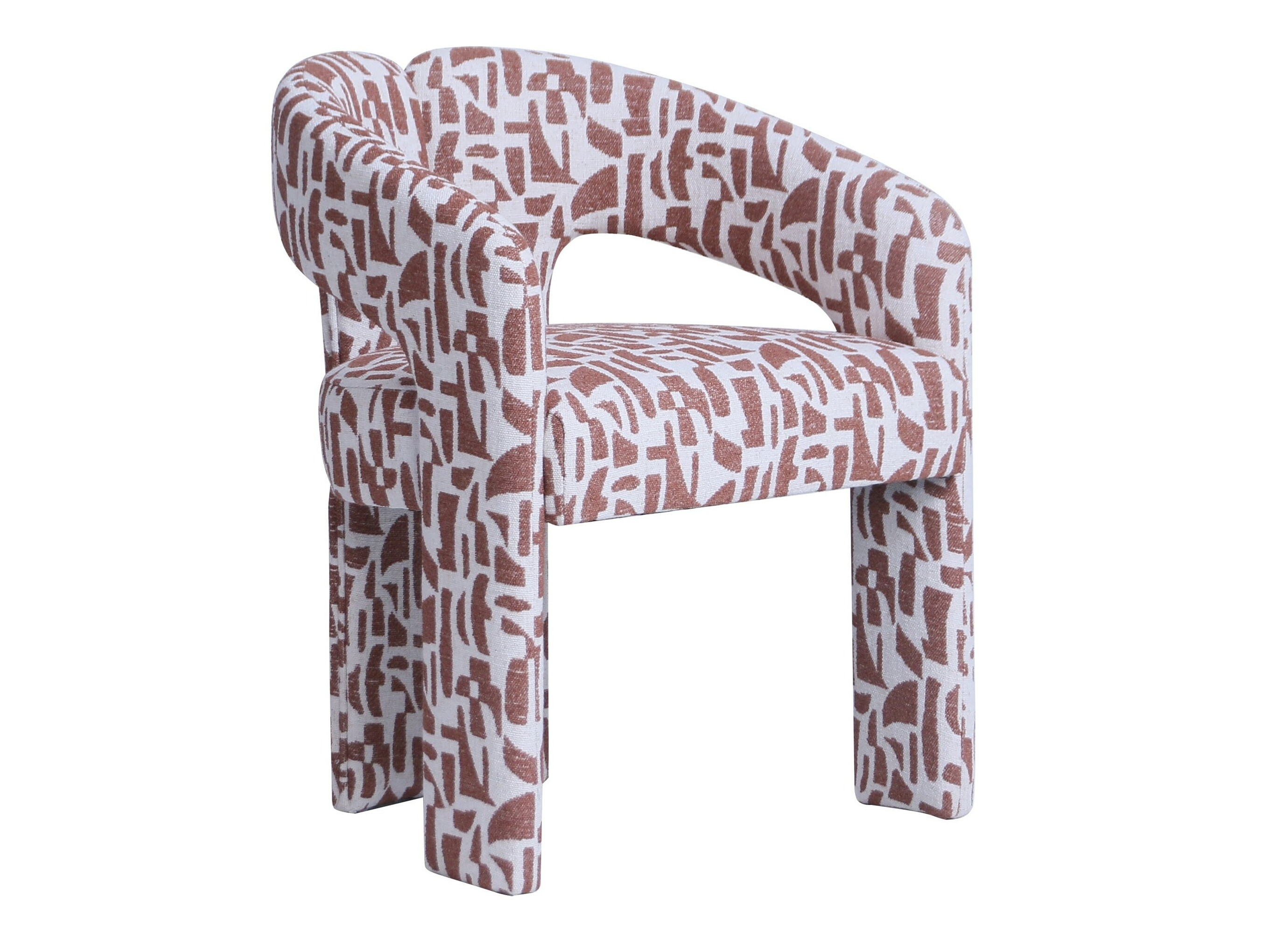 Stol Burleson 125 (Bordeaux + Svetlo rjava)