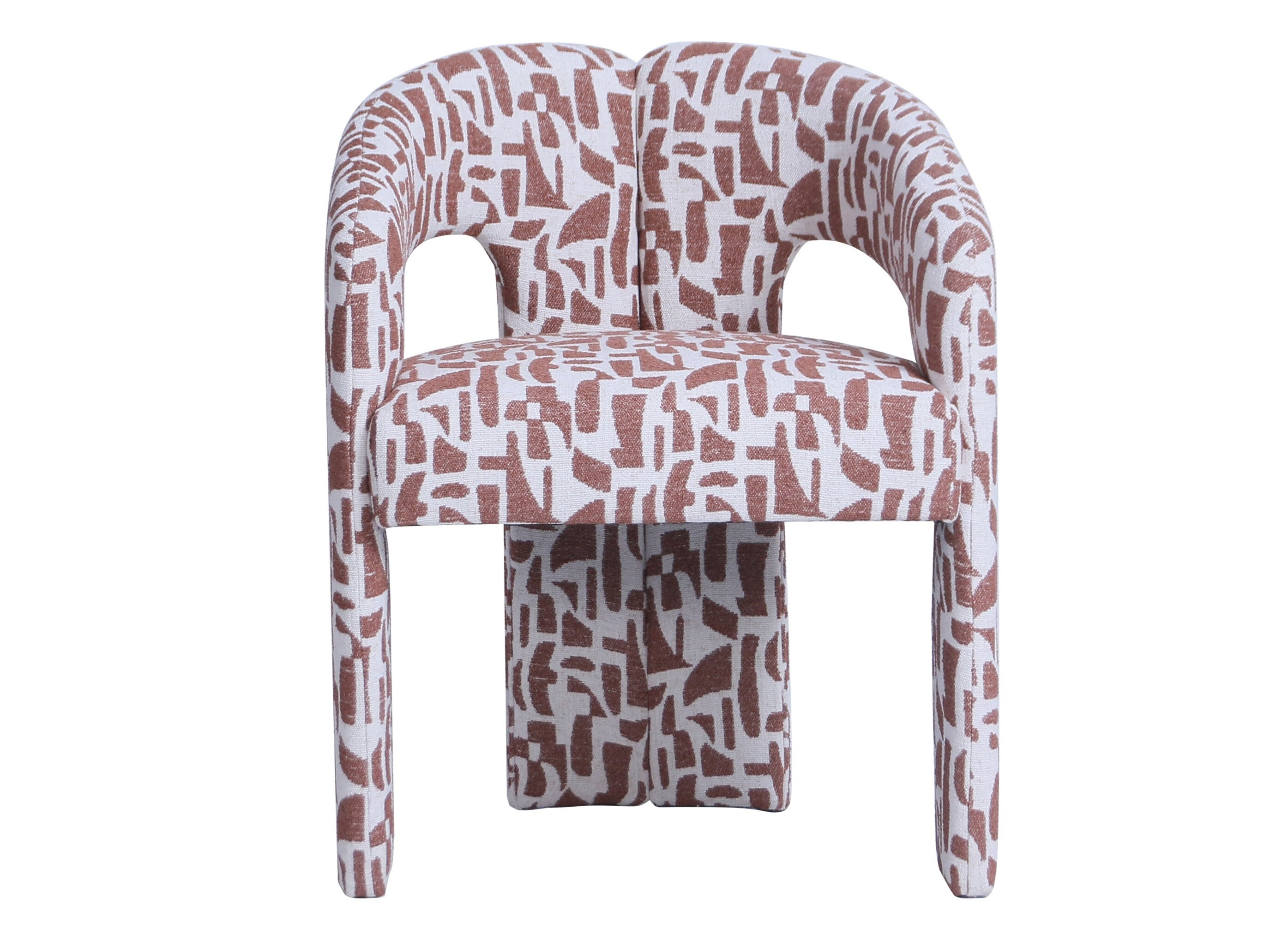 Stol Burleson 125 (Bordeaux + Svetlo rjava)