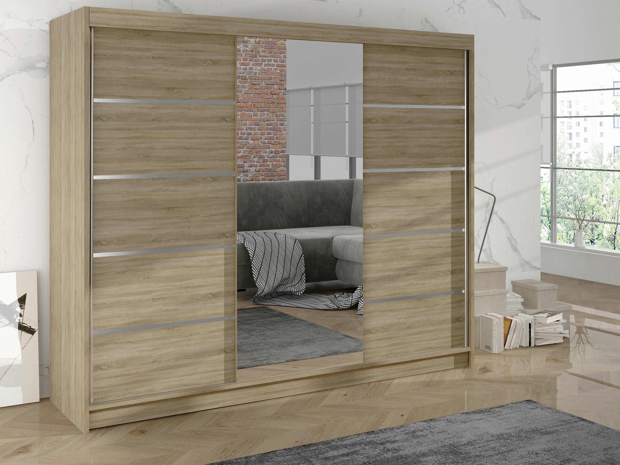 Garderobna omara Closico Durion IV (Sonoma hrast)