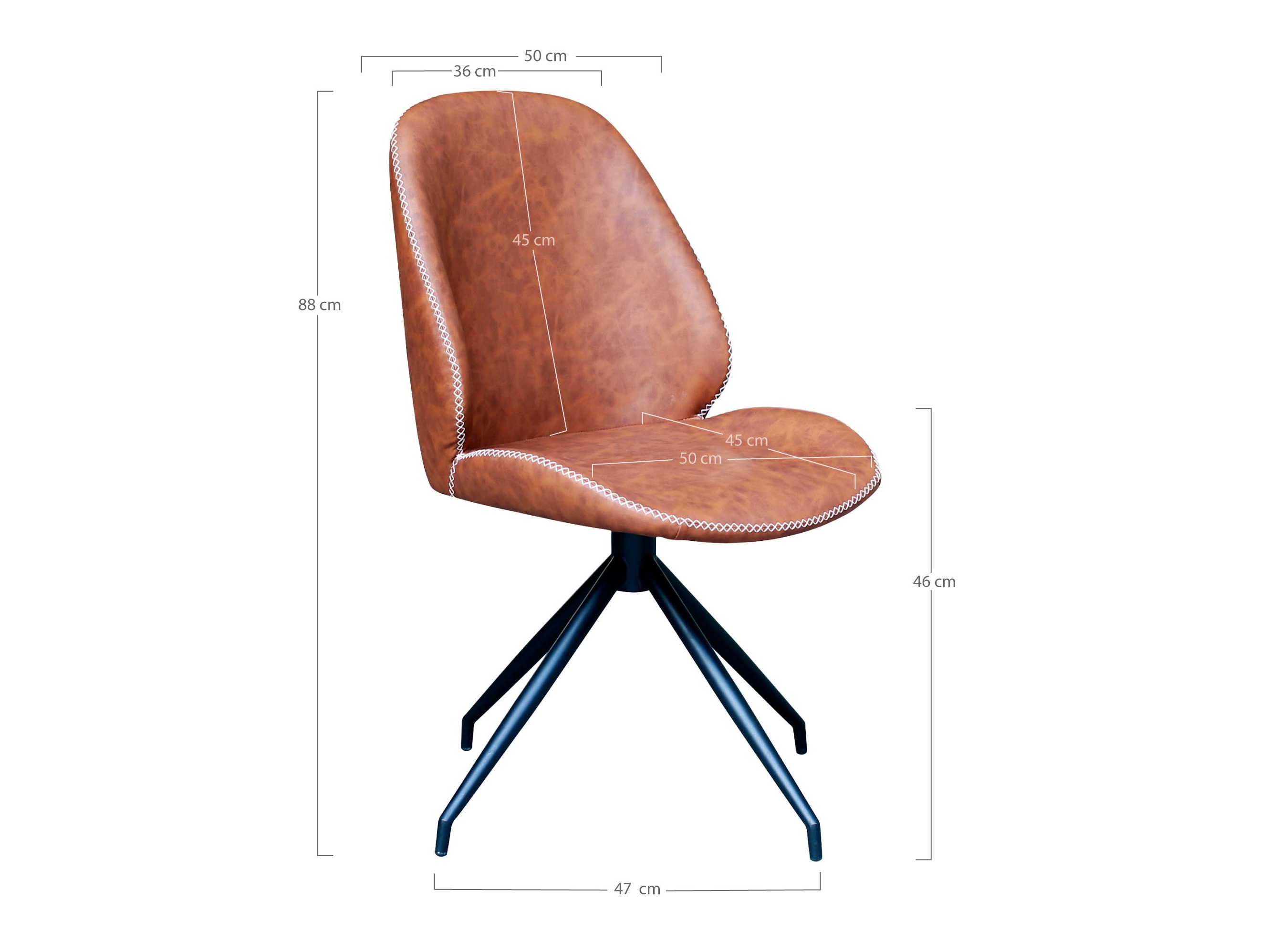 Stol Brea 194 (Rjava)