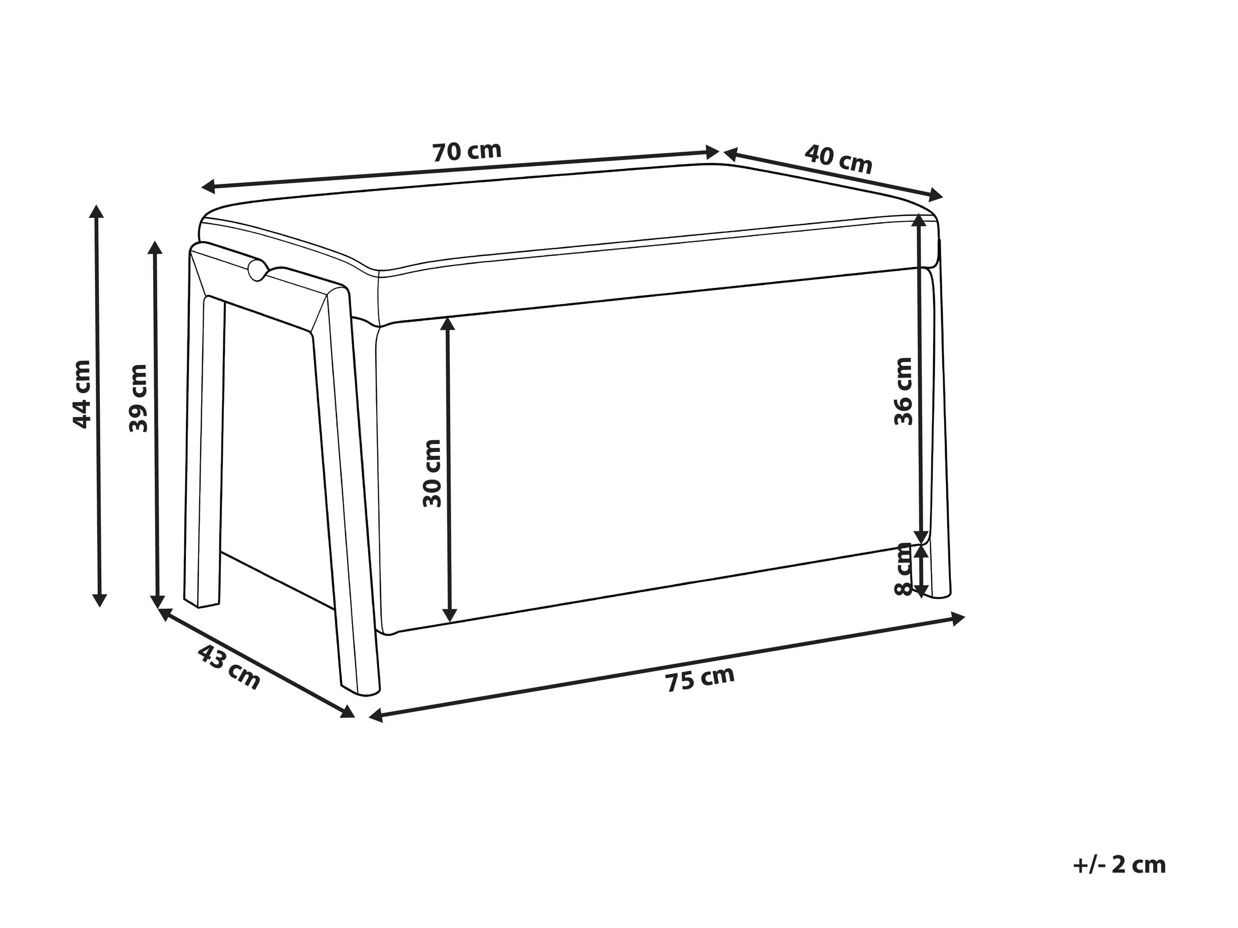 Tabure Berwyn 2915 (Bordeaux)