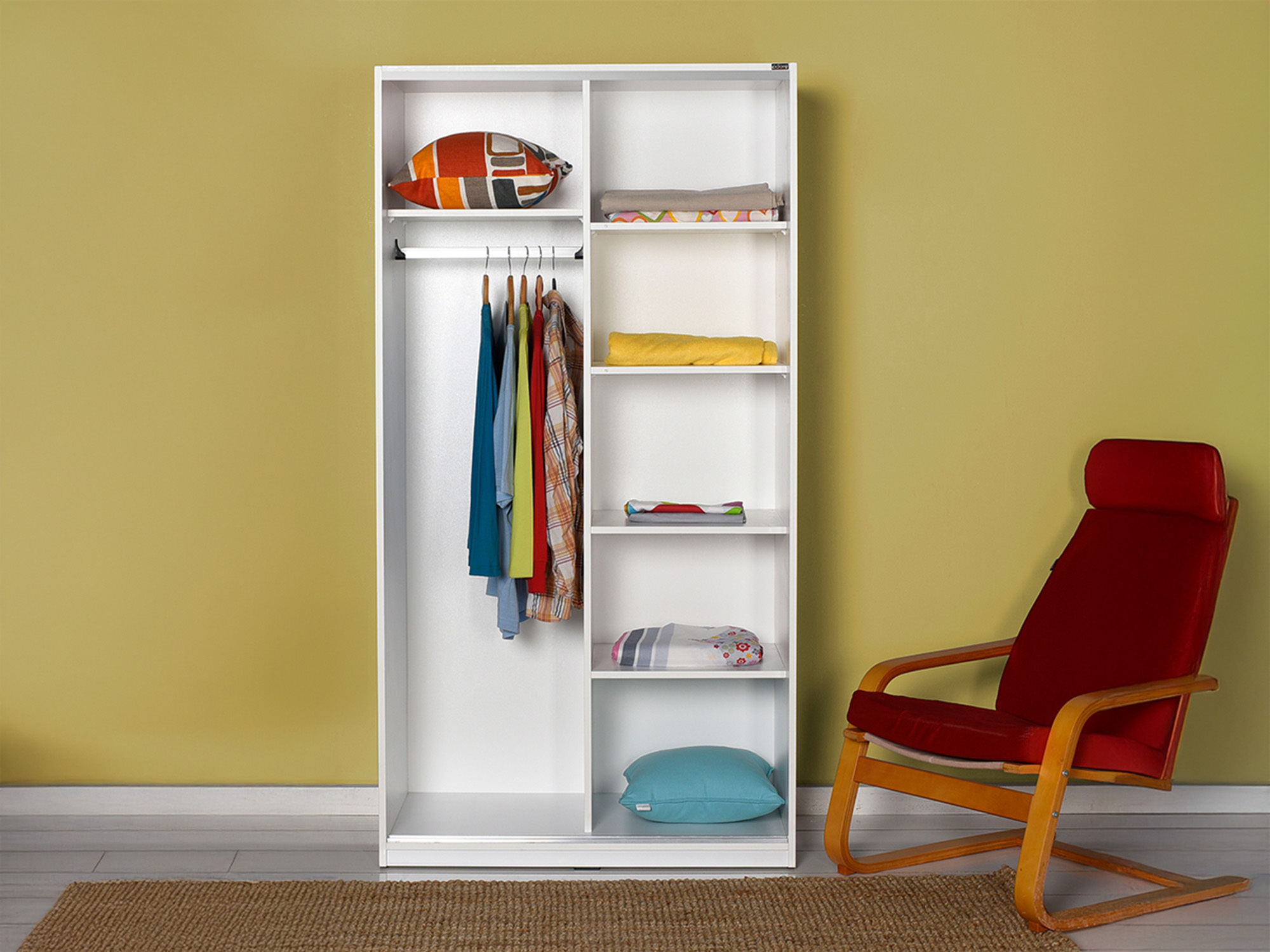 Garderobna omara Kailua 2708 (Bela)