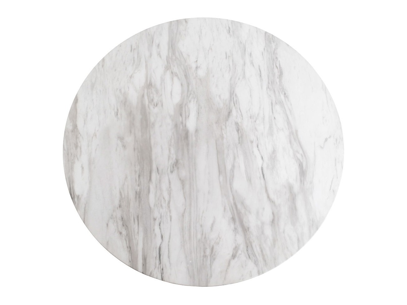 Klubska mizica Elbelia 100 (Zlata + Beli marmor)