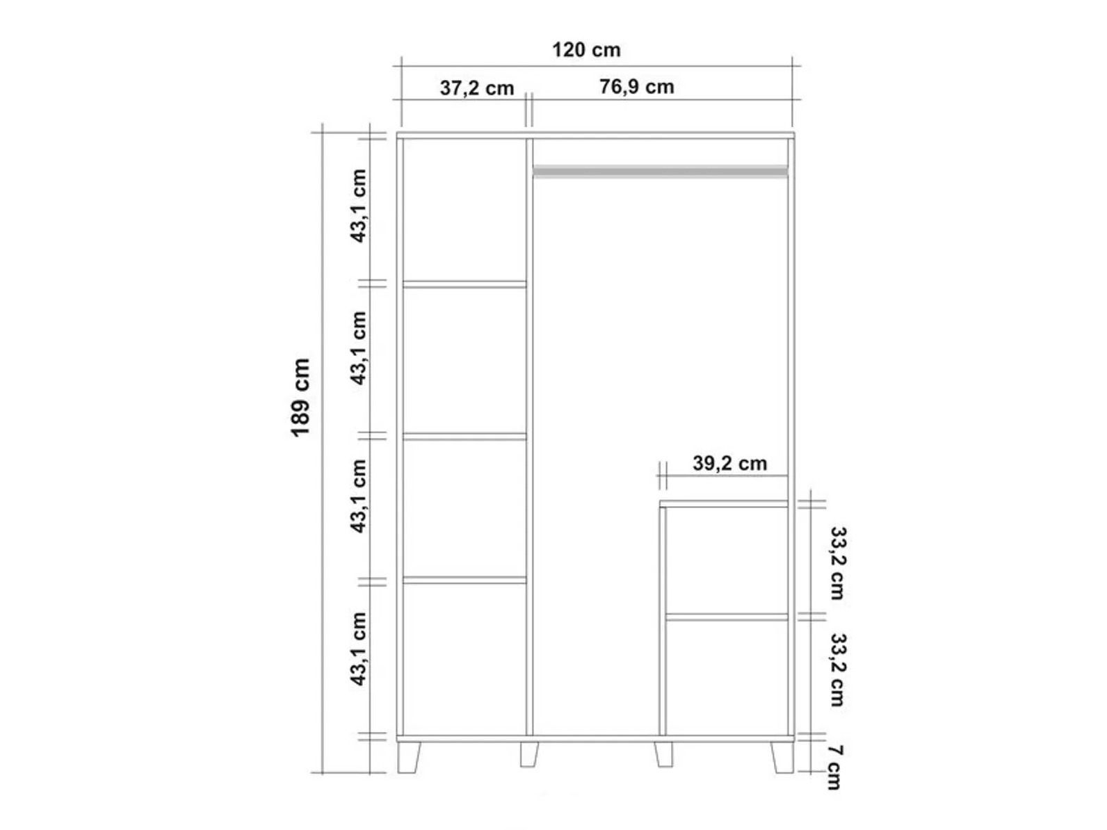 Garderobna omara Kailua 2714