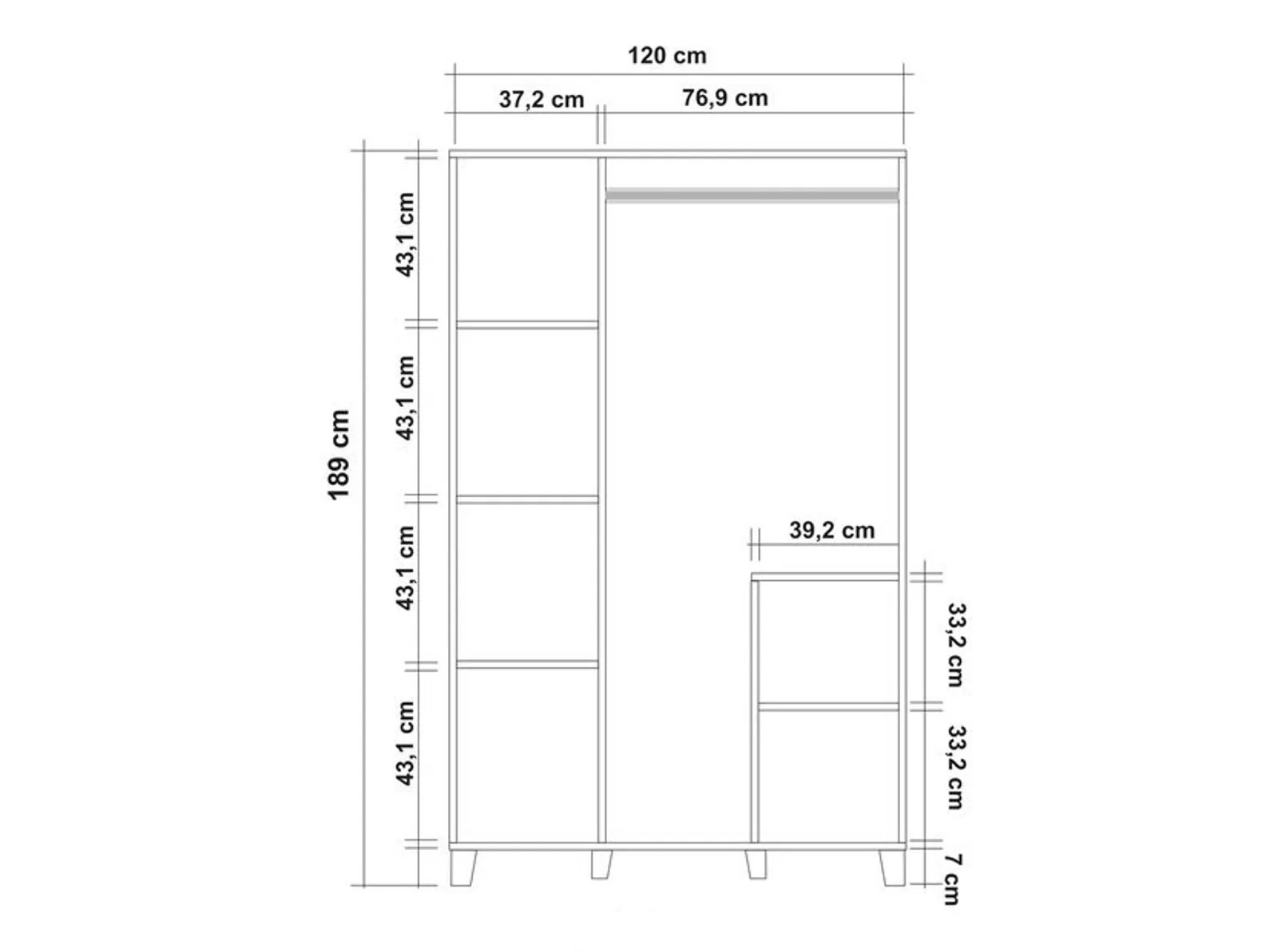 Garderobna omara Kailua 2715