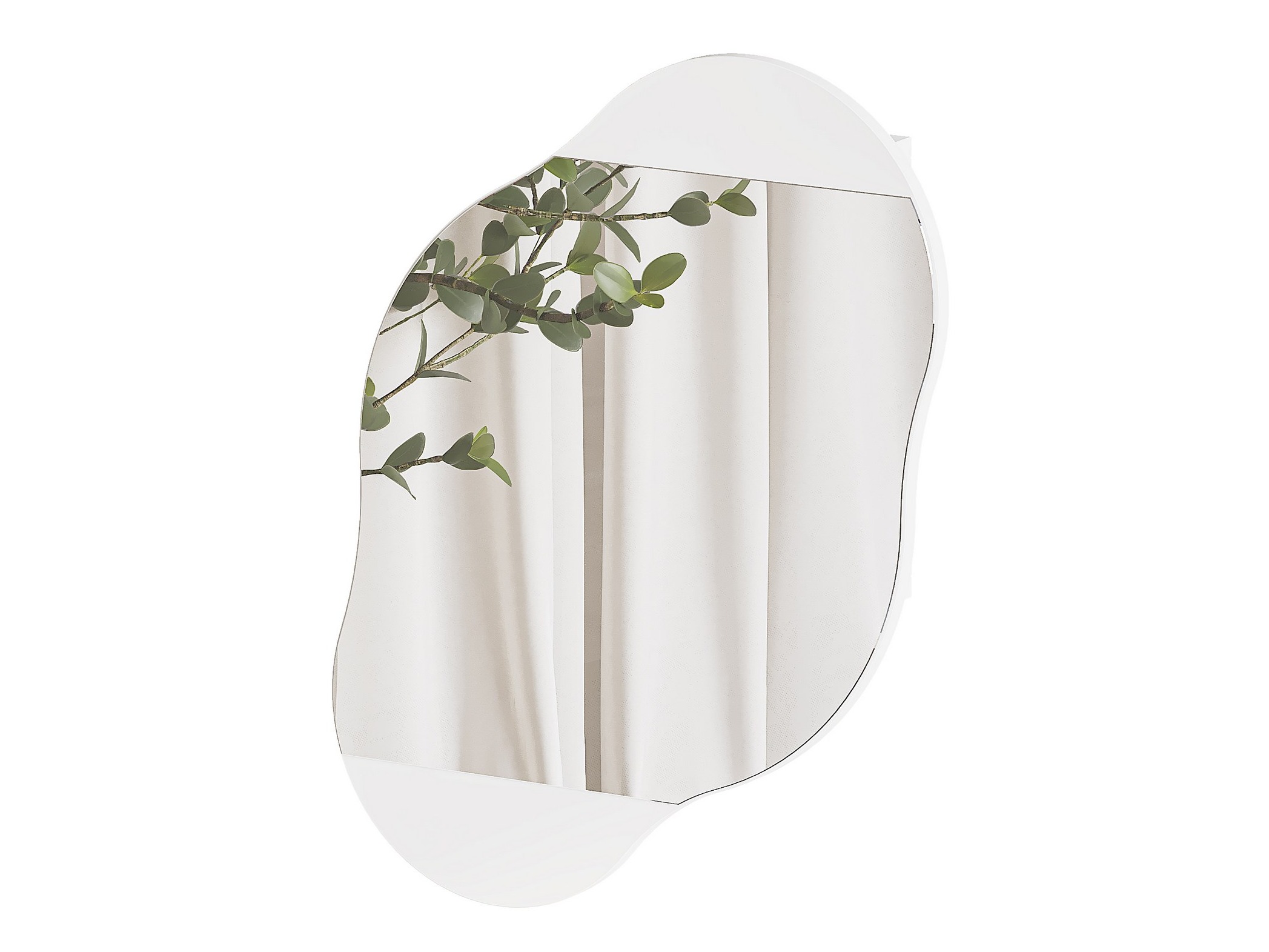 Kopalniška omarica z ogledalom Kailua 2711 (Bela)