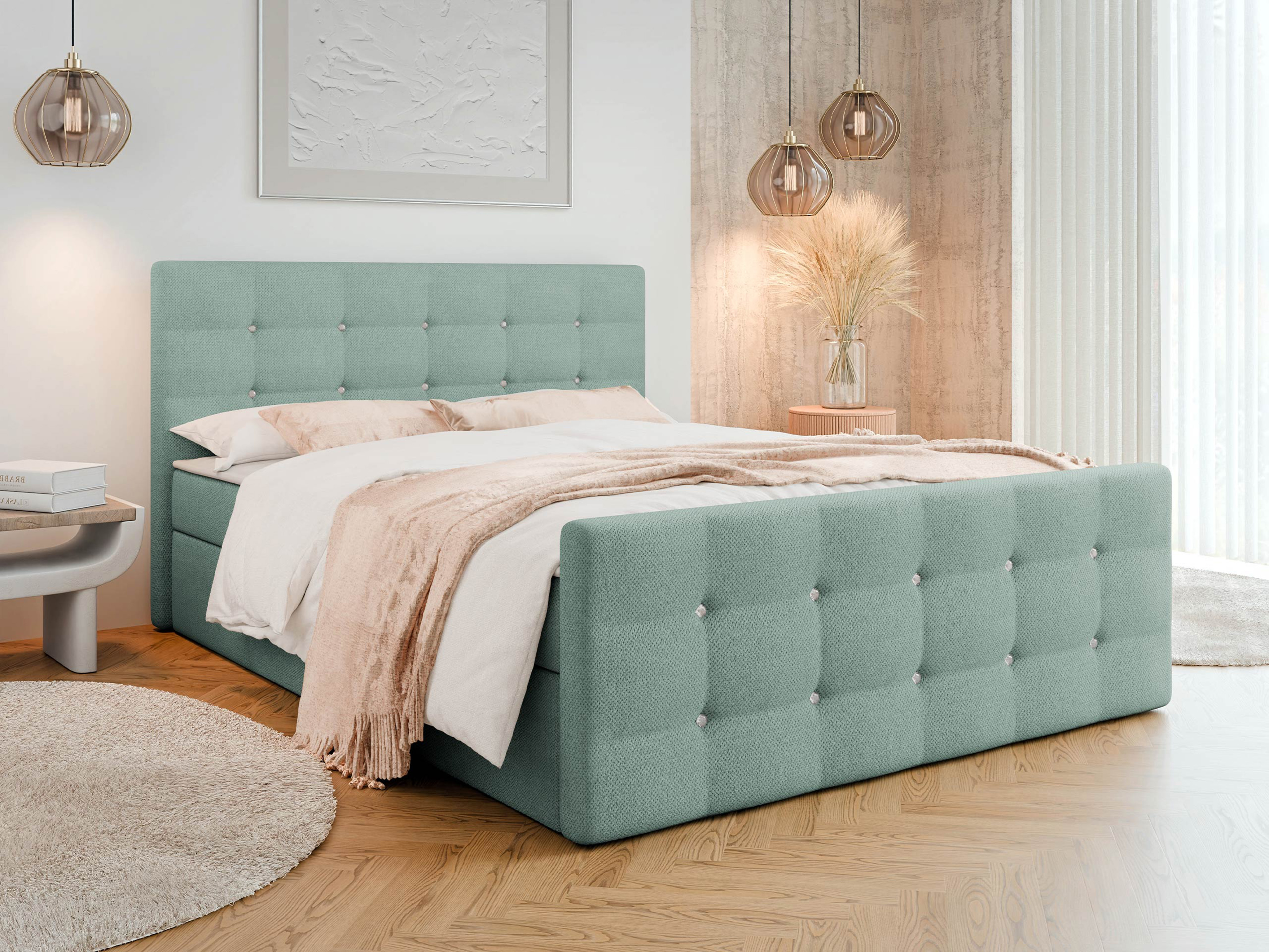 Boxspring postelja Memphis 113 (Rico 18)