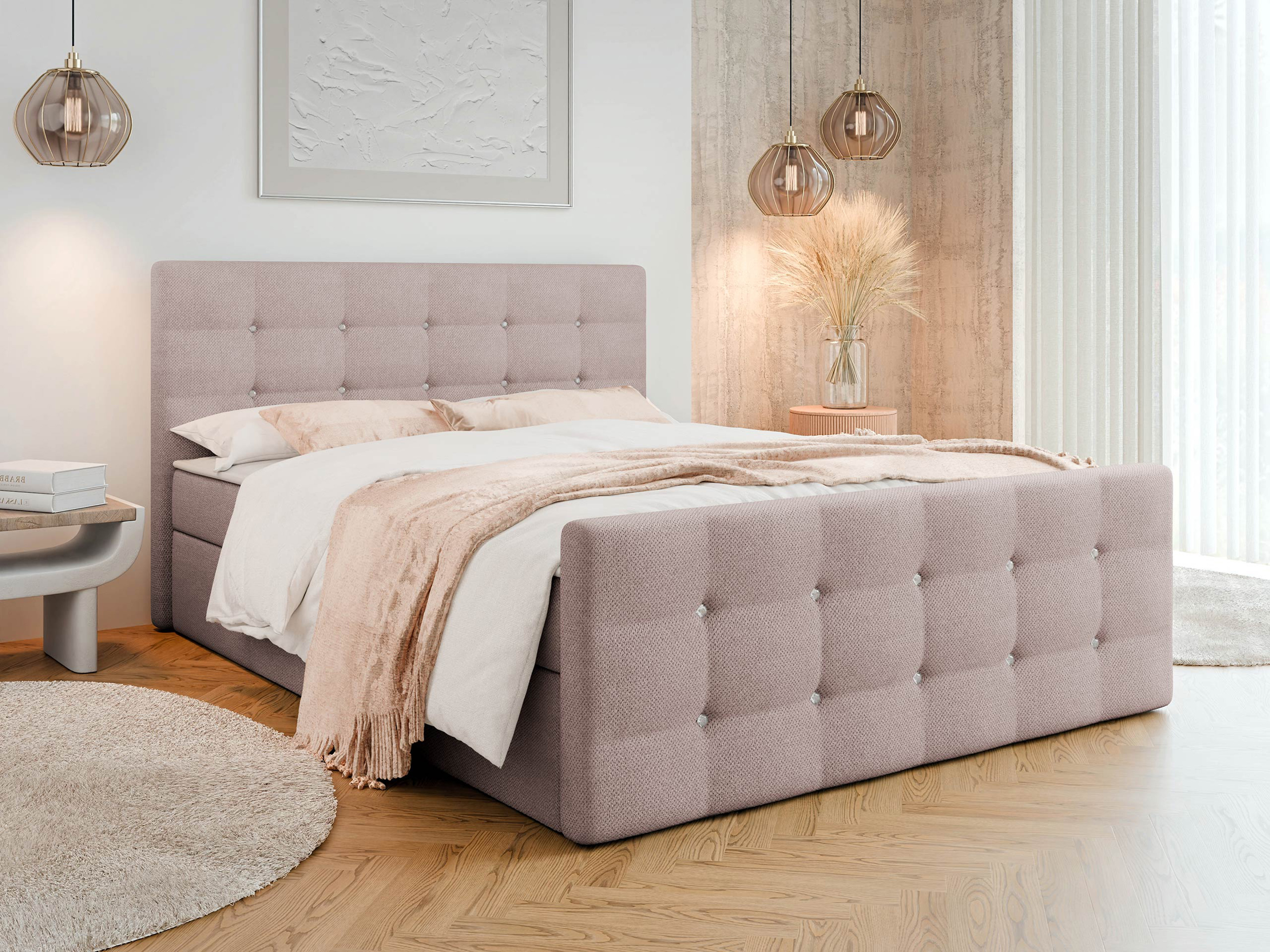 Boxspring postelja Memphis 113 (Rico 19)