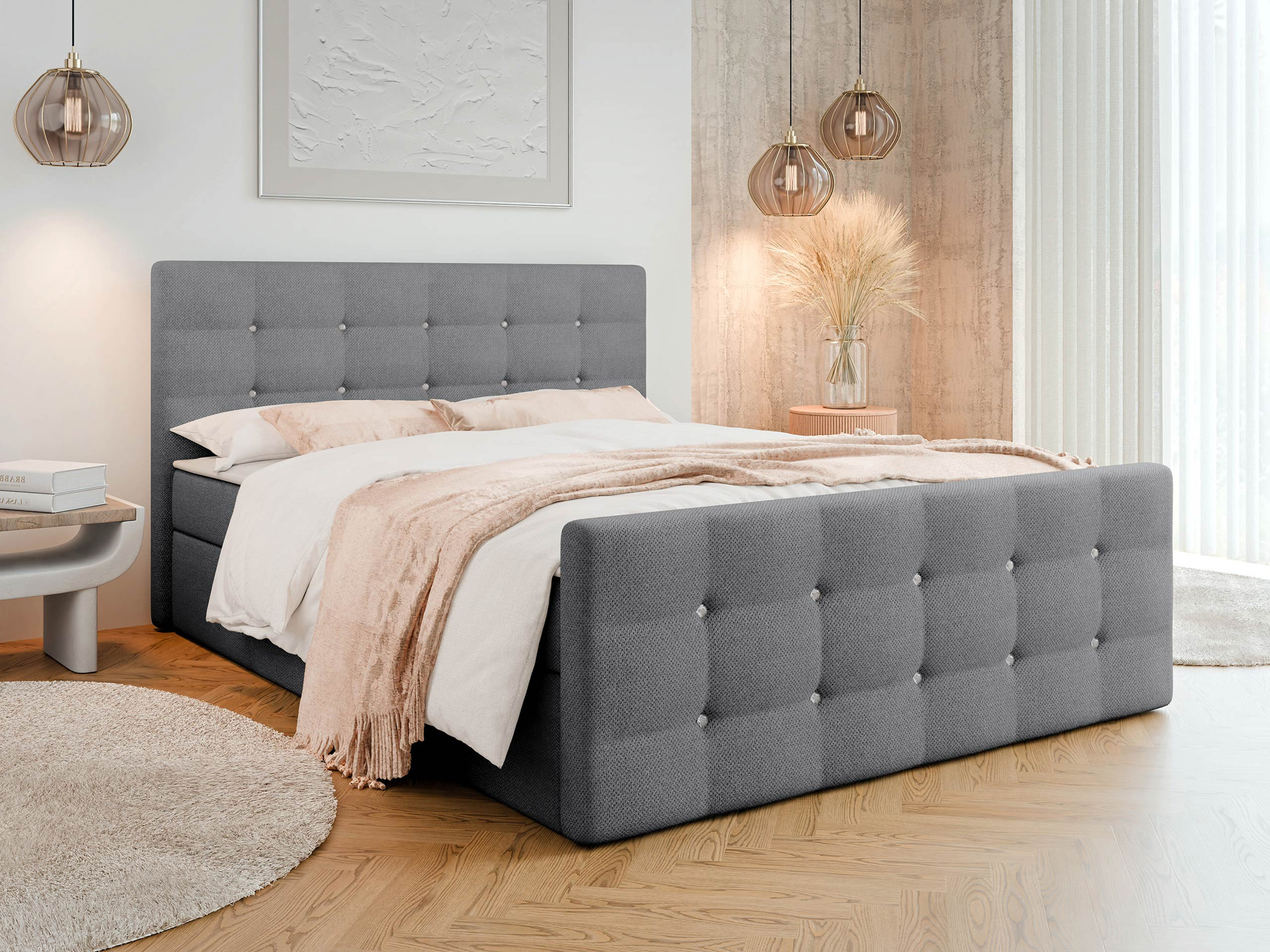 Boxspring postelja Memphis 113 (Rico 23)