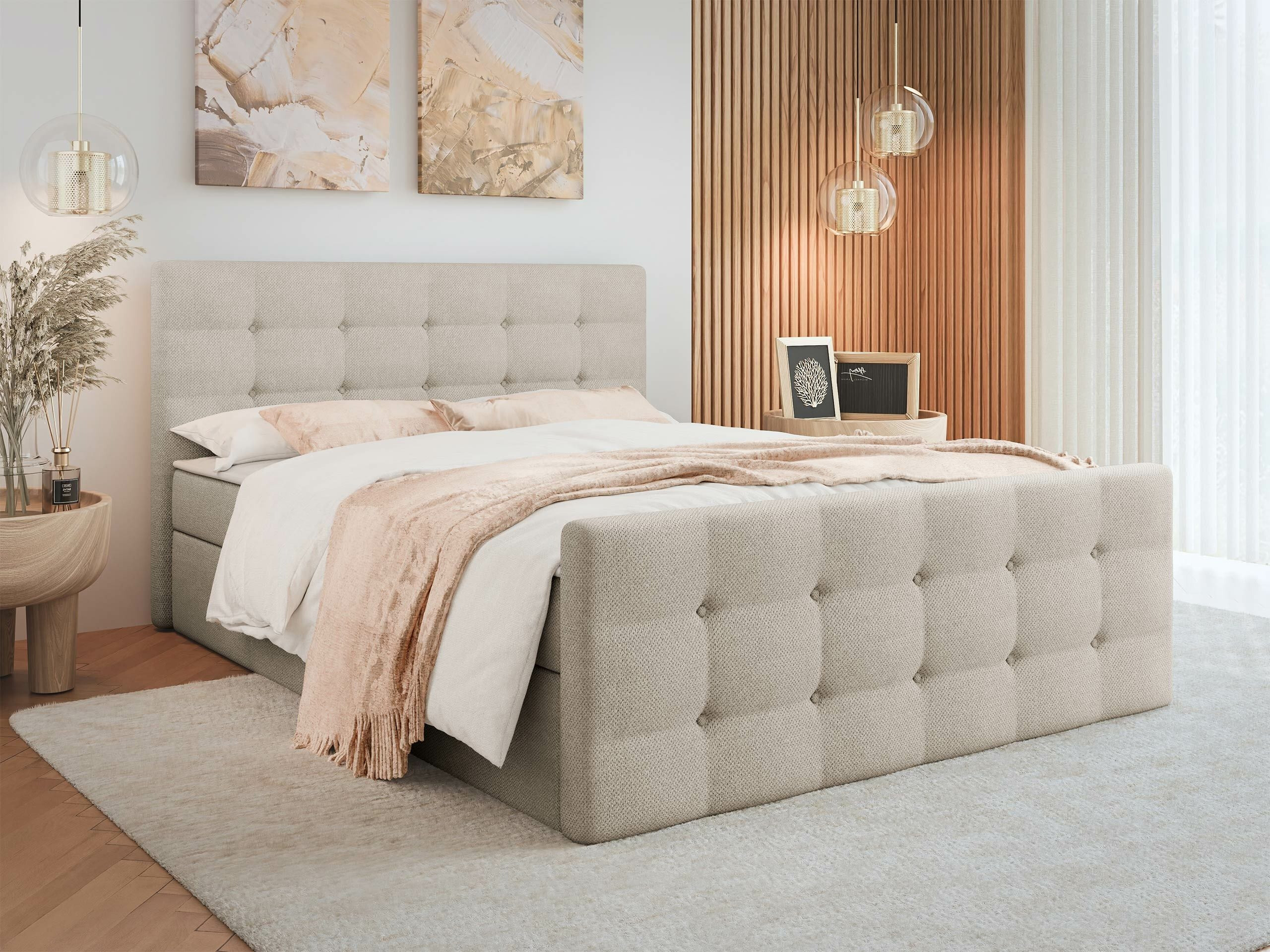 Boxspring postelja Memphis 118 (Rico 01)
