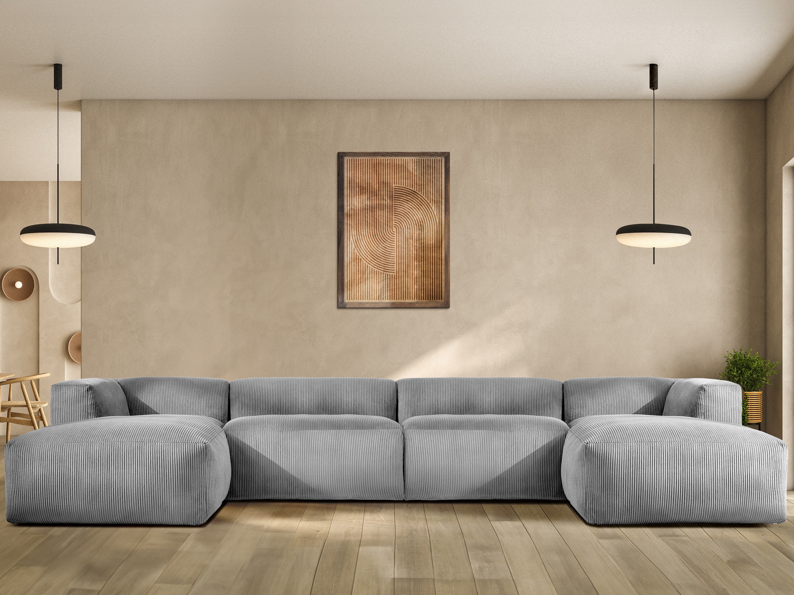 Modularna kotna sedežna garnitura Melteno 110 (Poso 55)