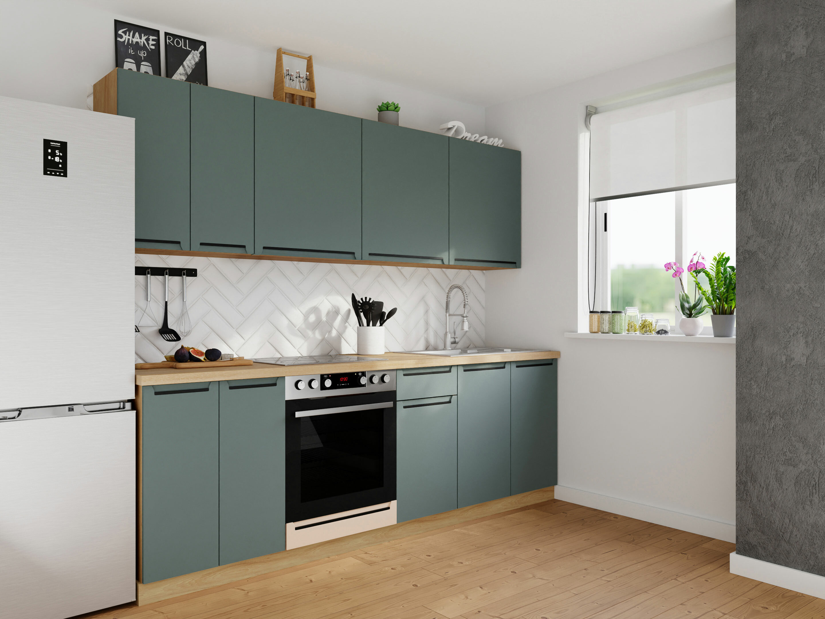 Modularna omarica z vrati Riso Green 100