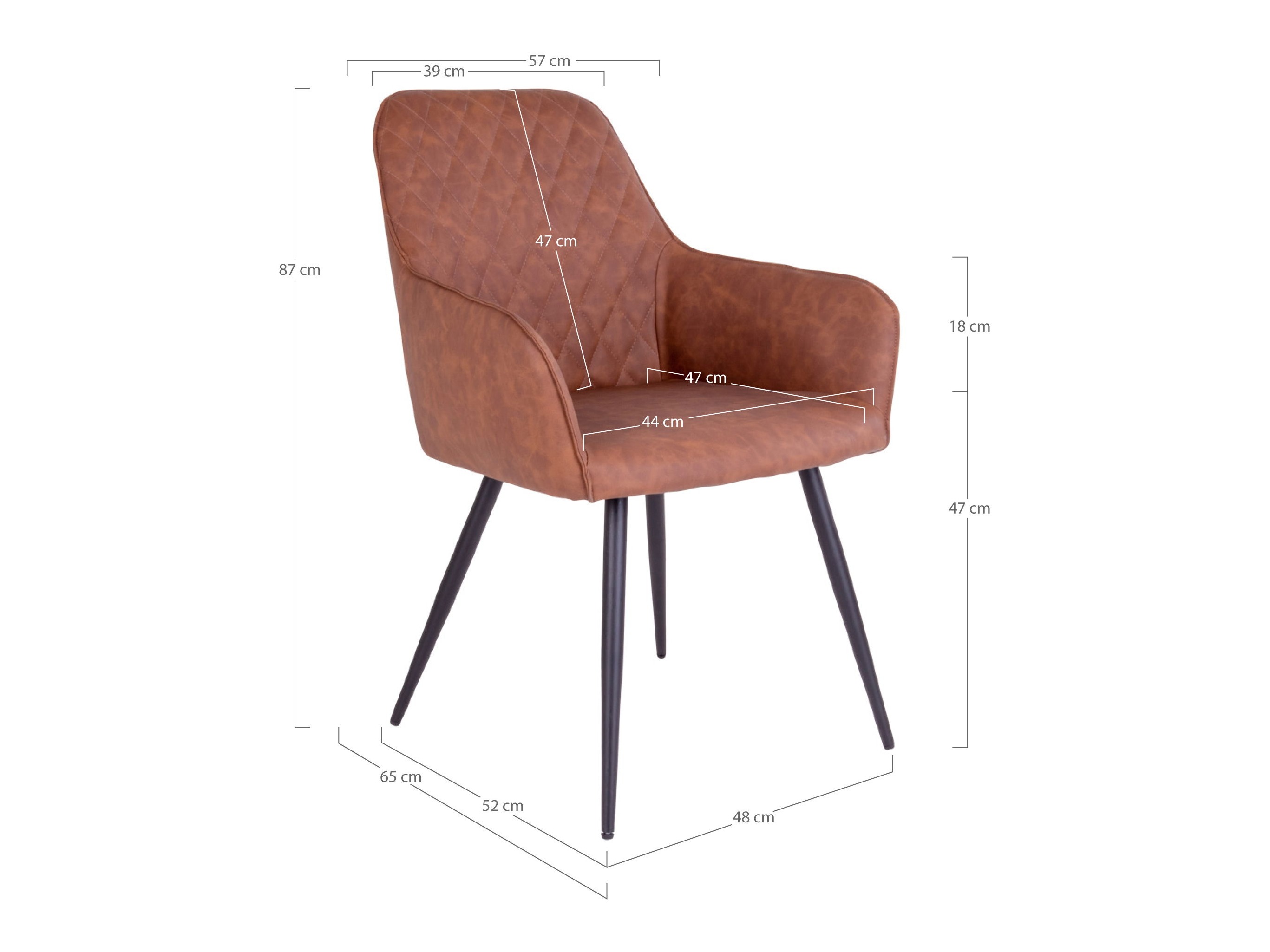 Stol Brea 213 (Rjava)