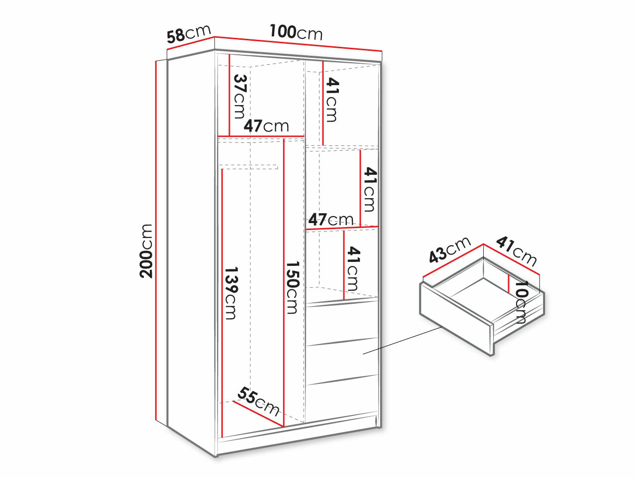 Garderobna omara Lombala 102