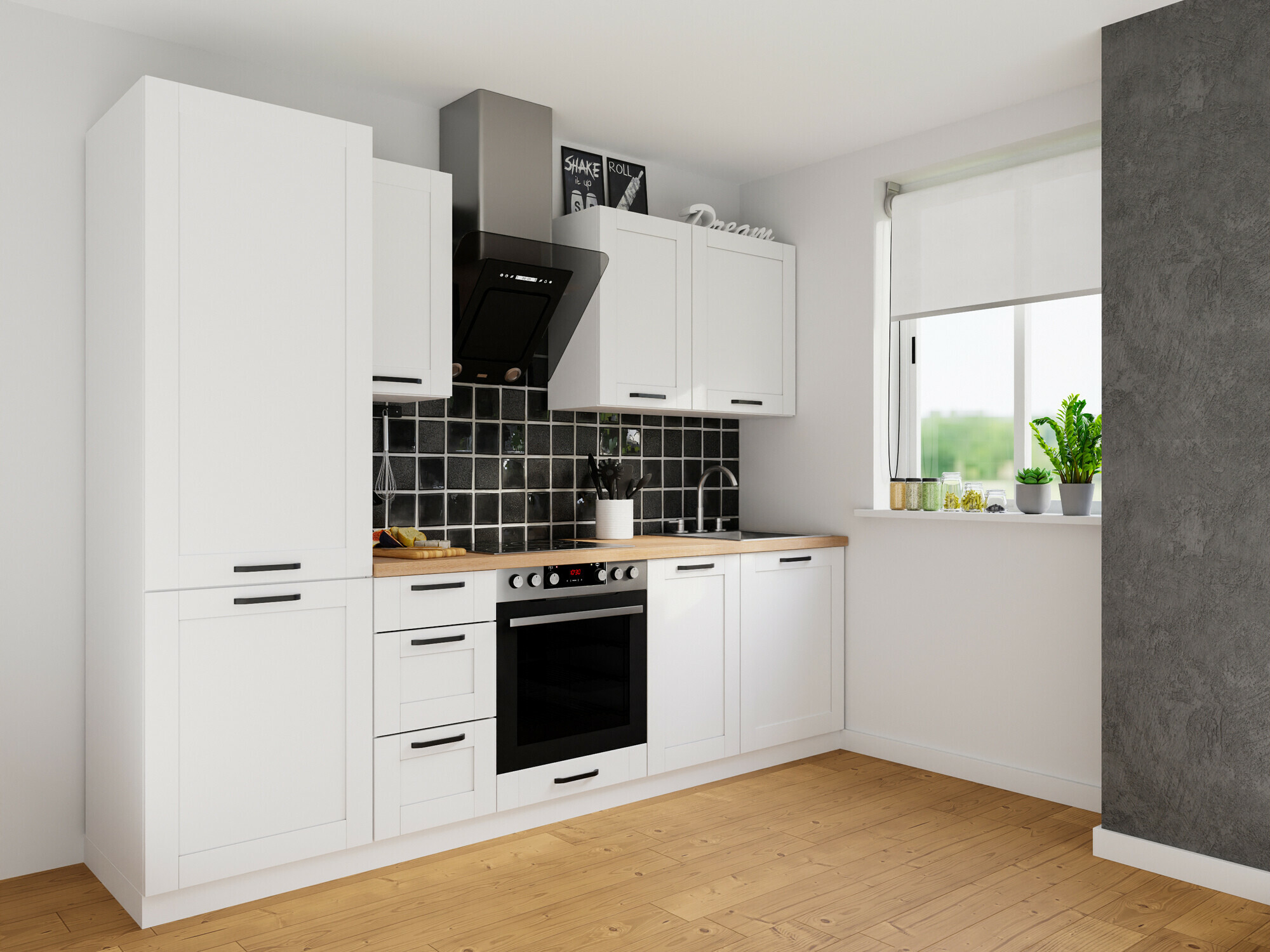 Modularna omarica z vrati Eva White 117