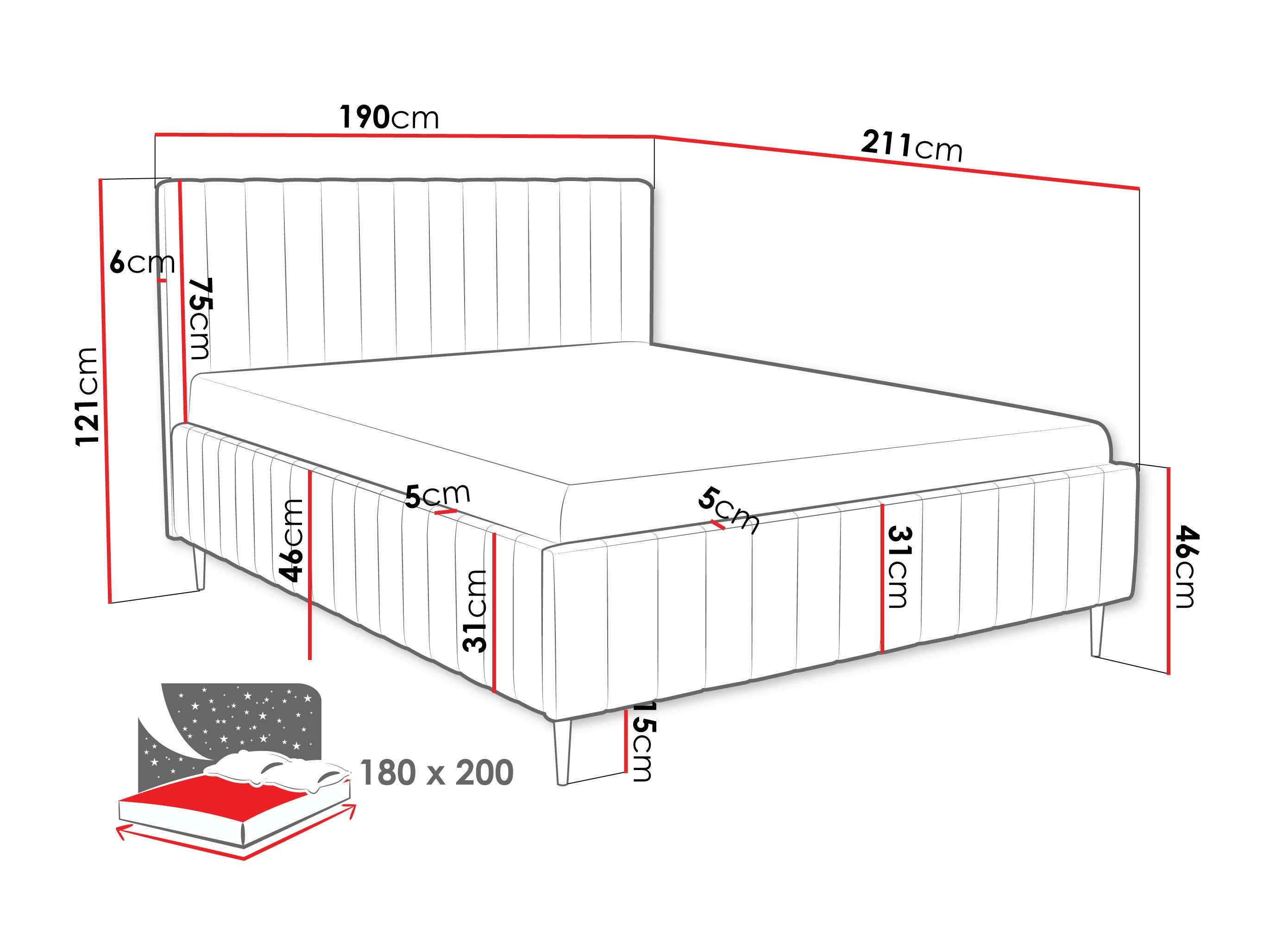 Postelja SL5326 s poškodovano embalažo