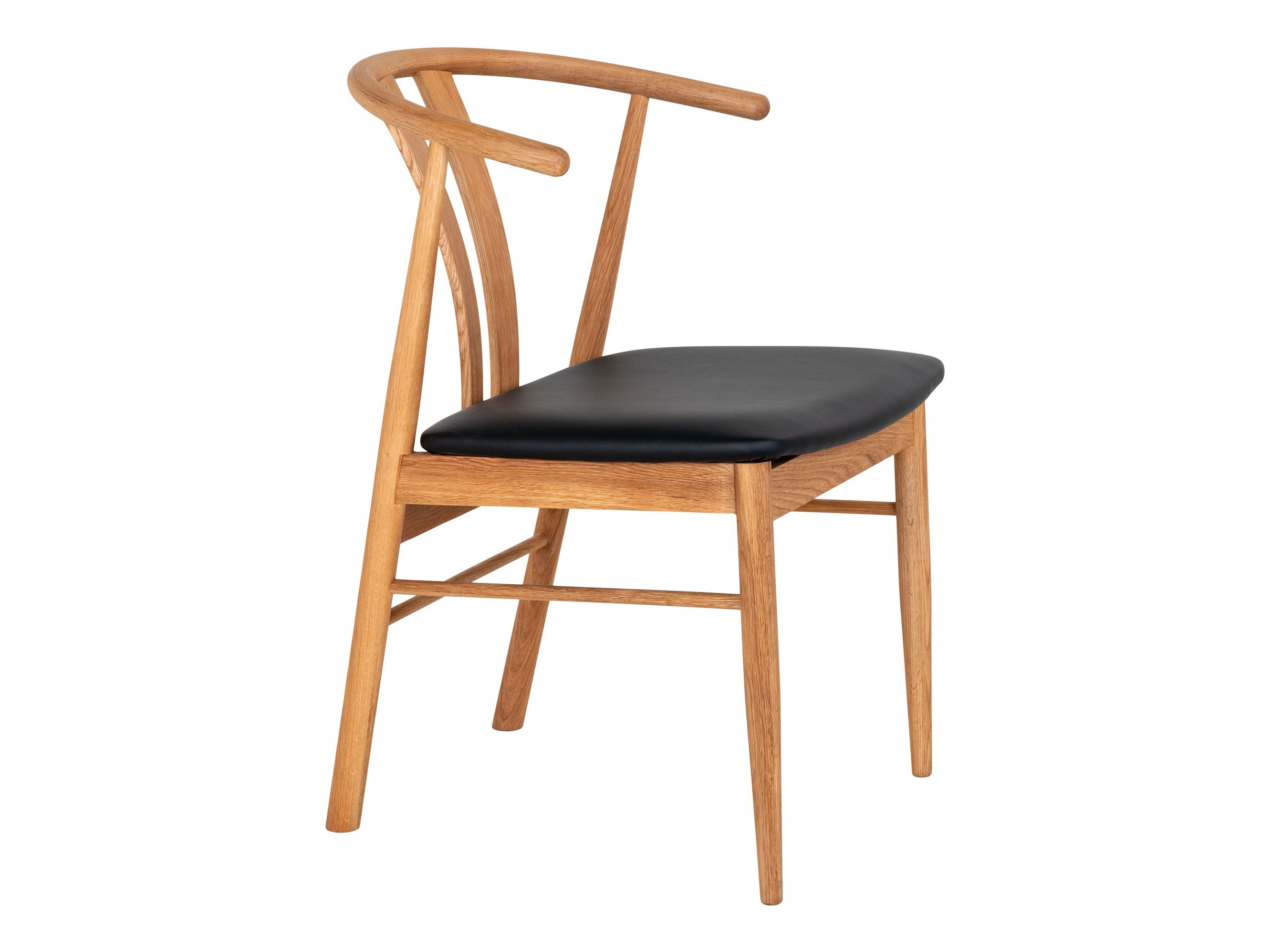 Stol Brea 224 (Črna + Hrast)