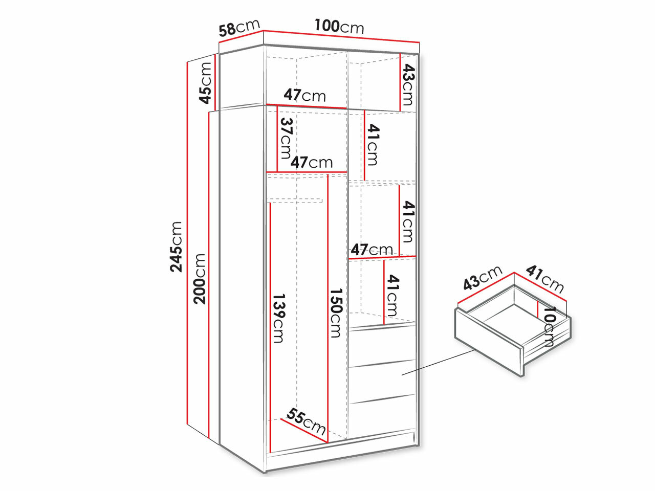 Garderobna omara Lombala 108