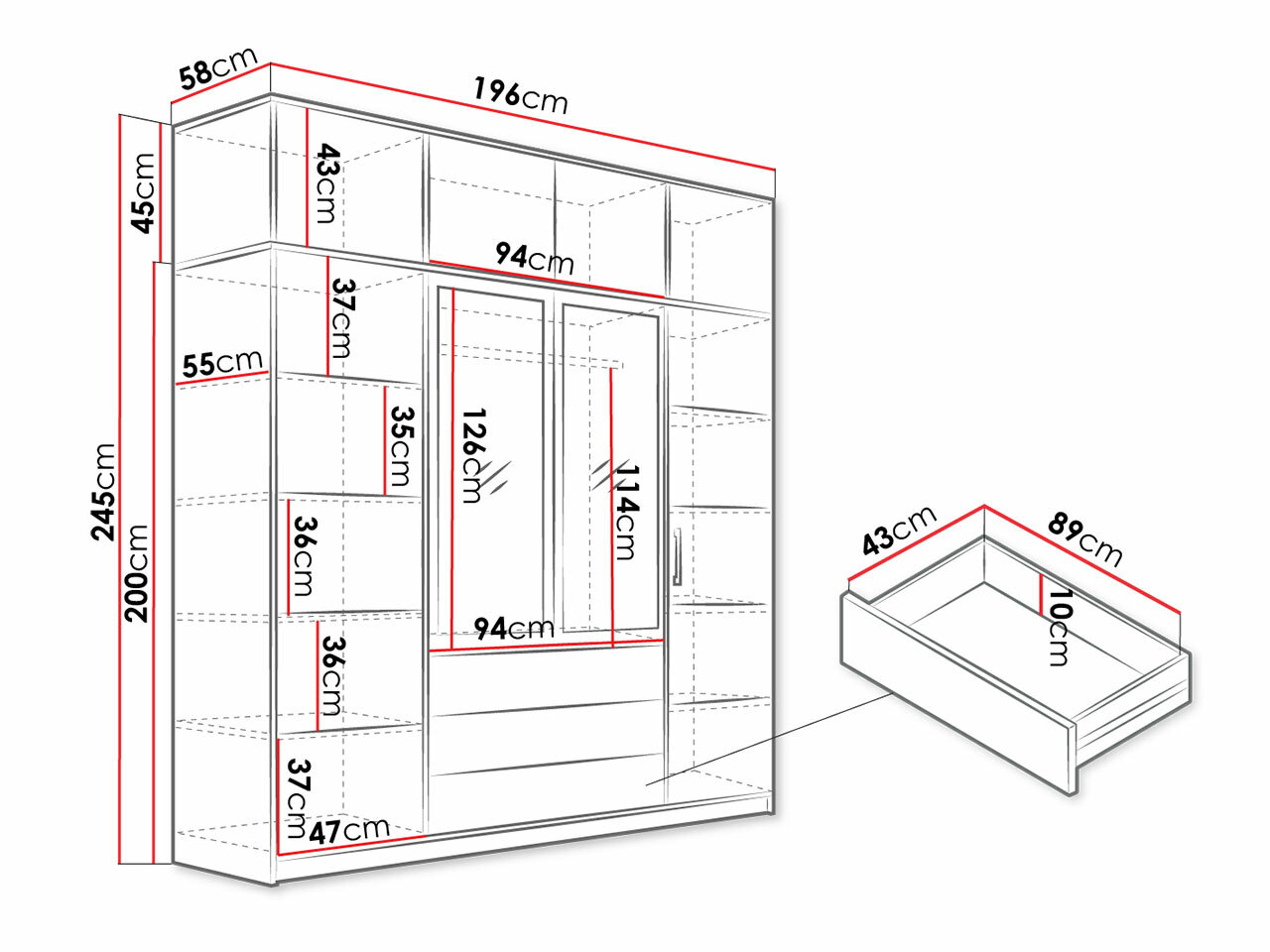 Garderobna omara Lombala 110