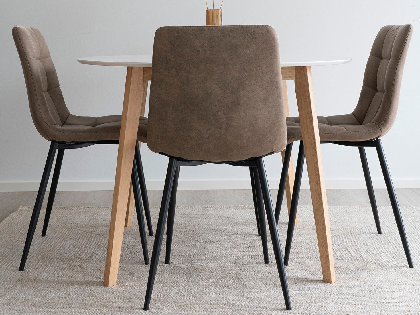 Stol Brea 227 (Črna + Svetlo rjava)