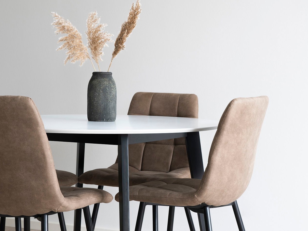 Stol Brea 227 (Črna + Svetlo rjava)