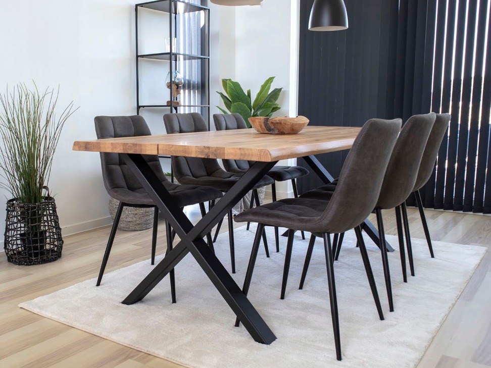 Stol Brea 227 (Črna + Temno siva)