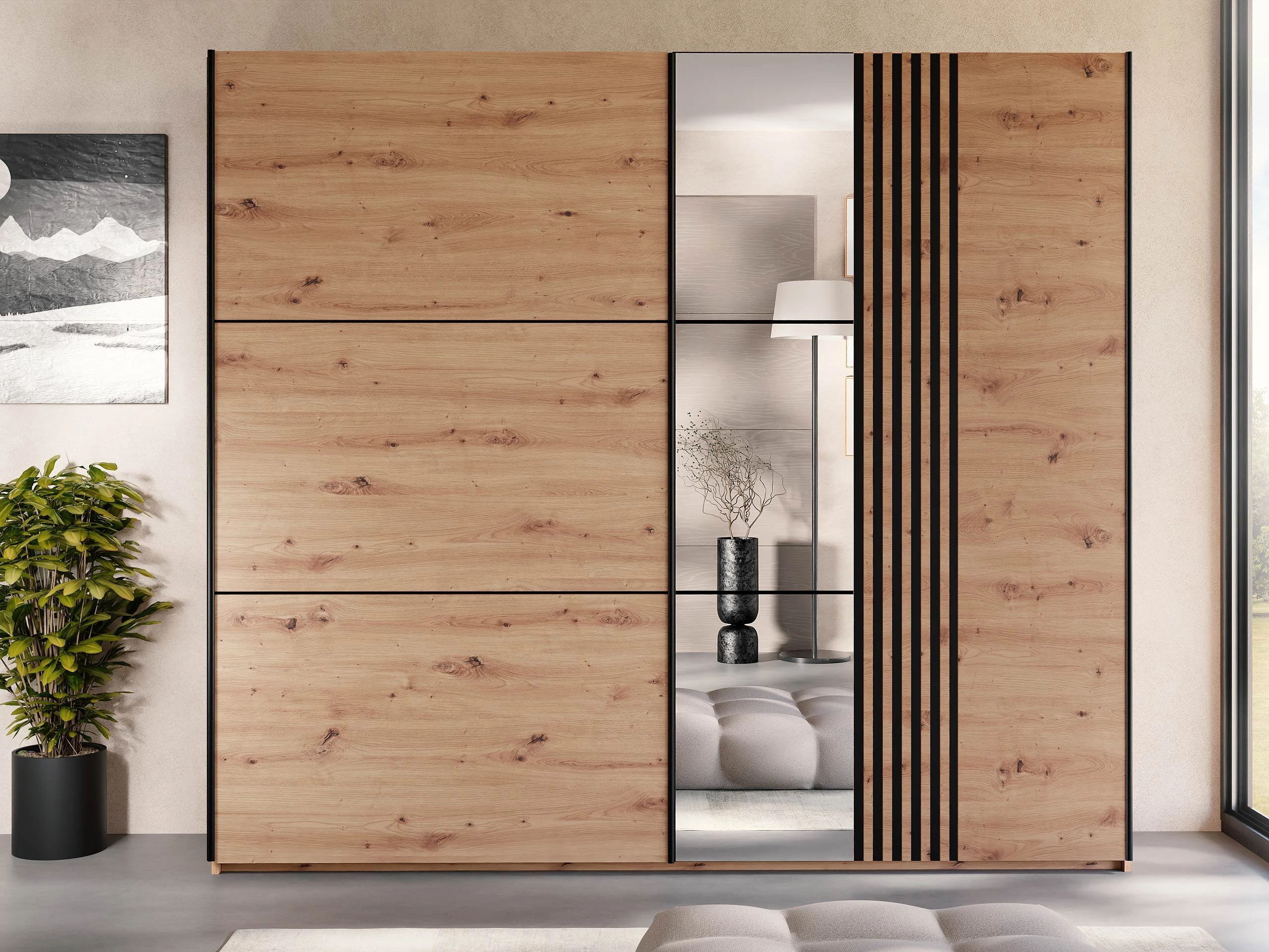 Garderobna omara Honolulu 254 (Artisan hrast)