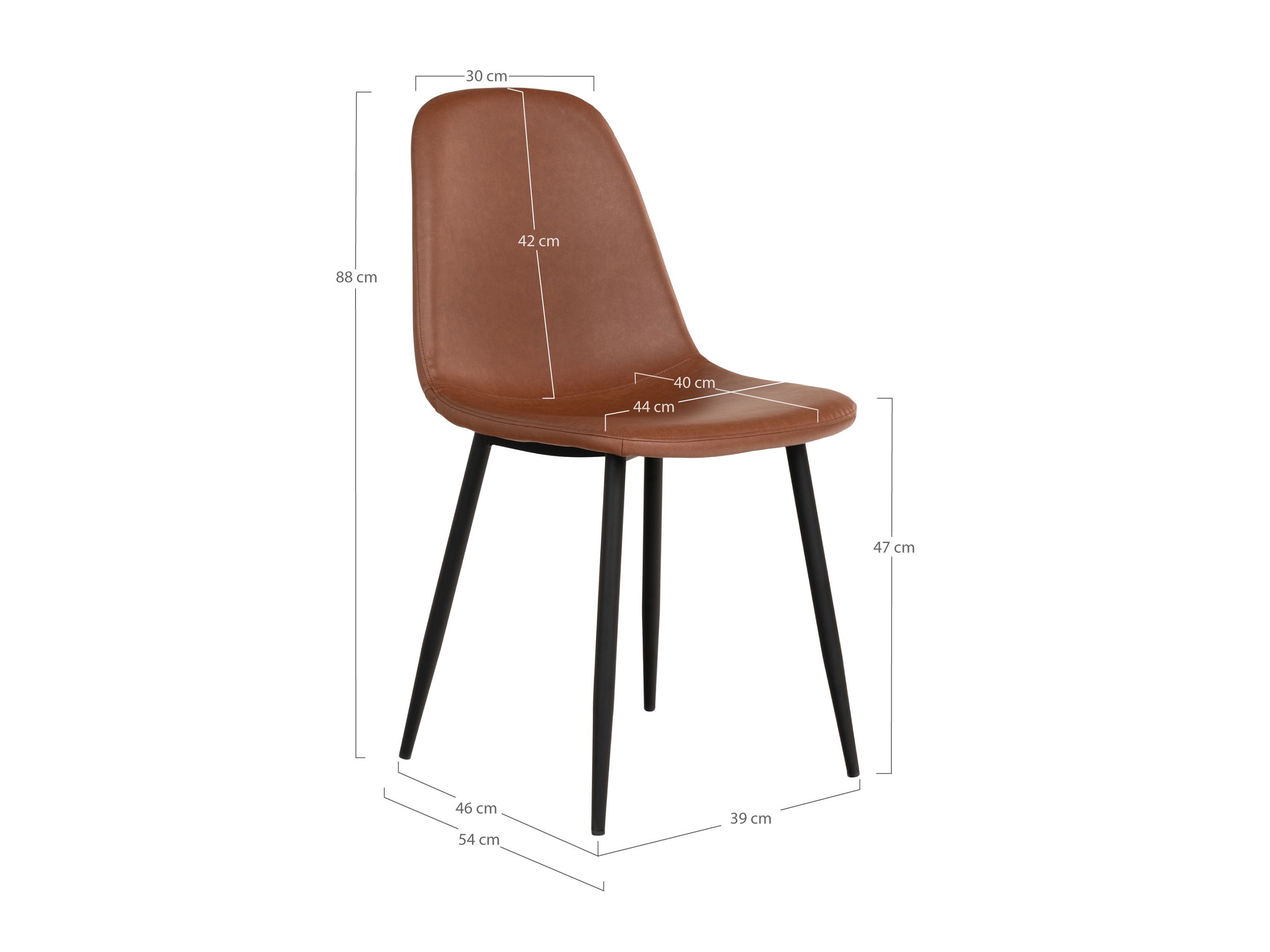 Stol Brea 237 (Rjava)