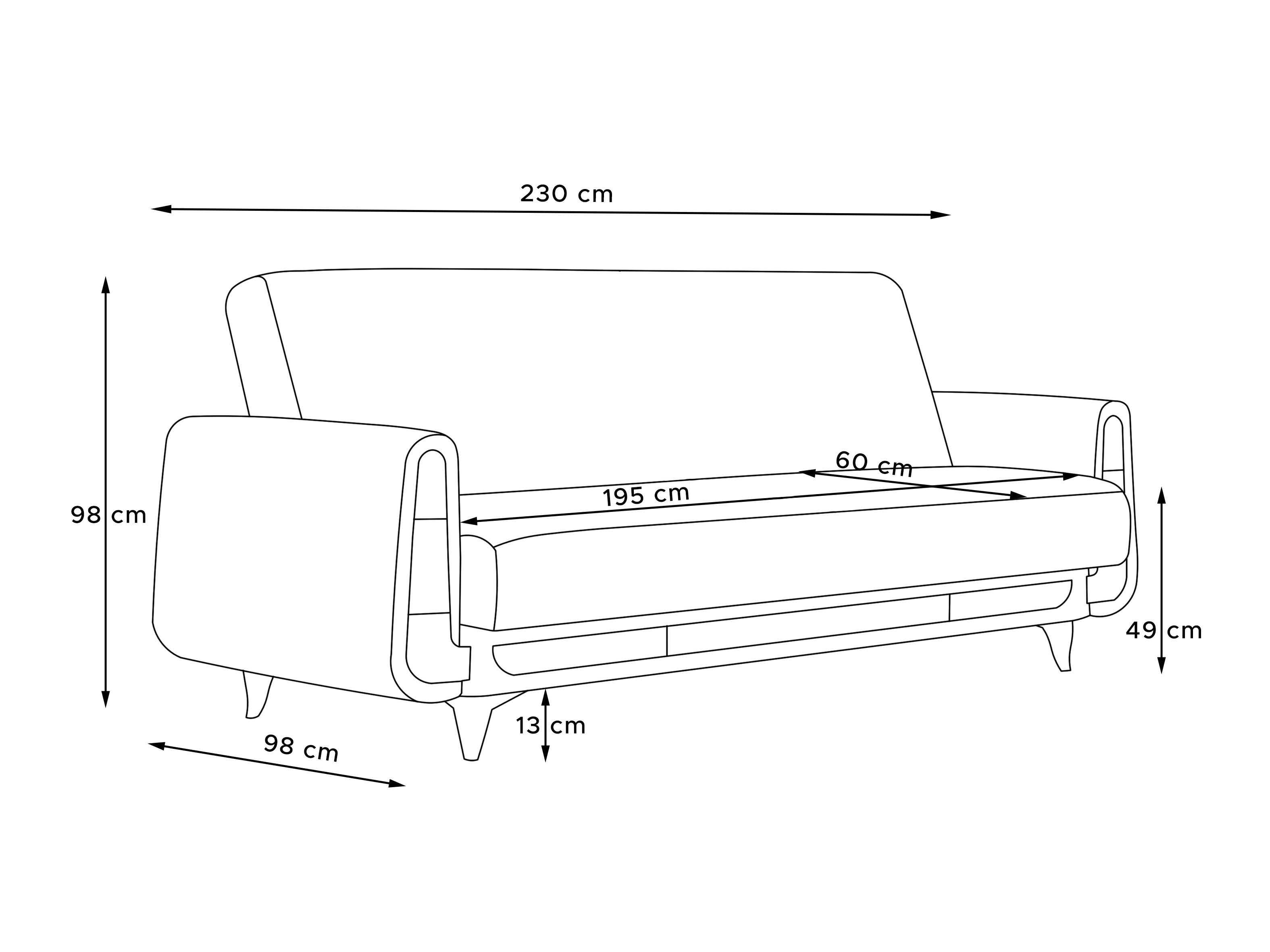 Raztegljiv kavč Temecula 114 (Poso 46)