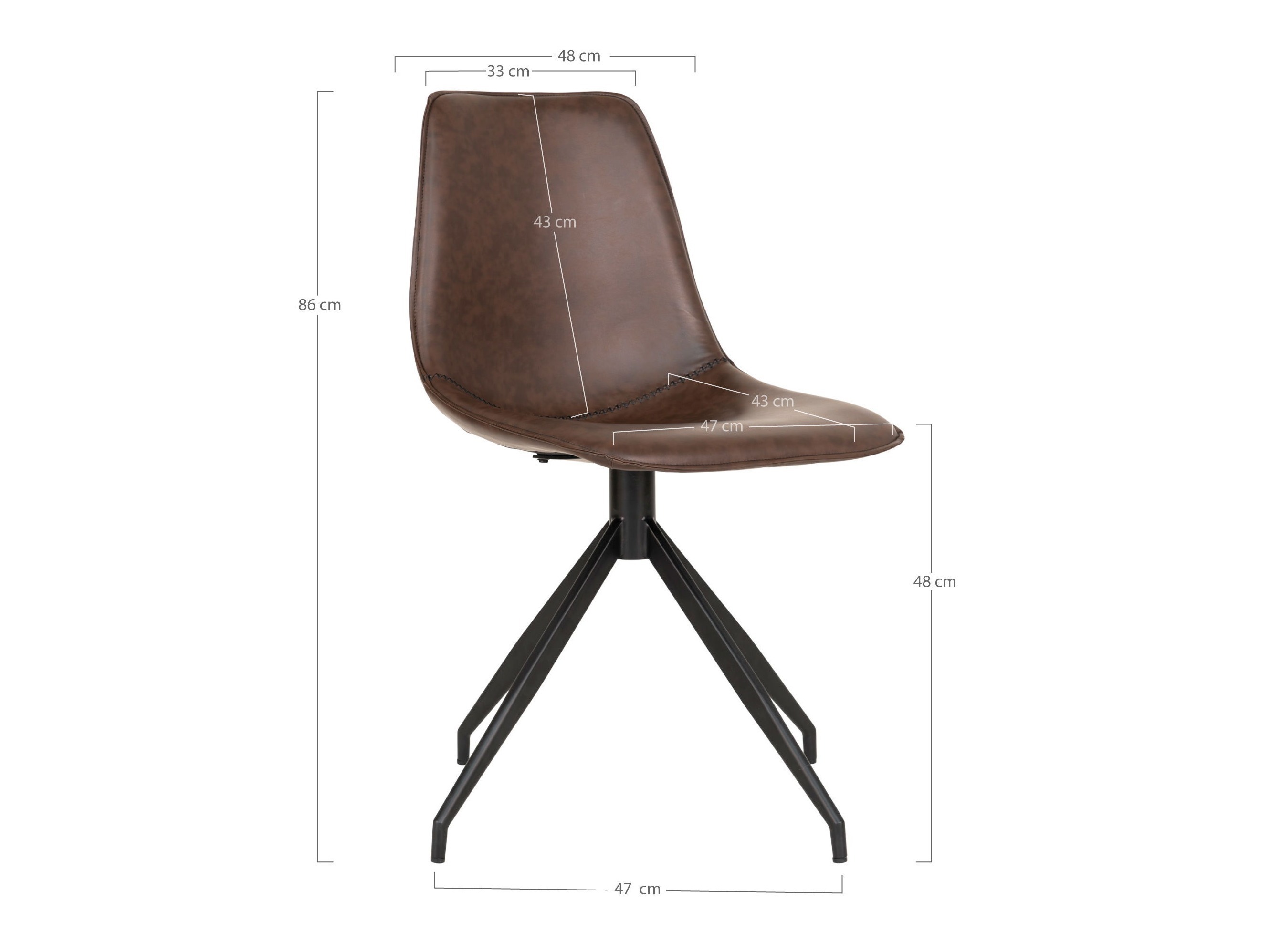 Stol Brea 238 (Rjava)