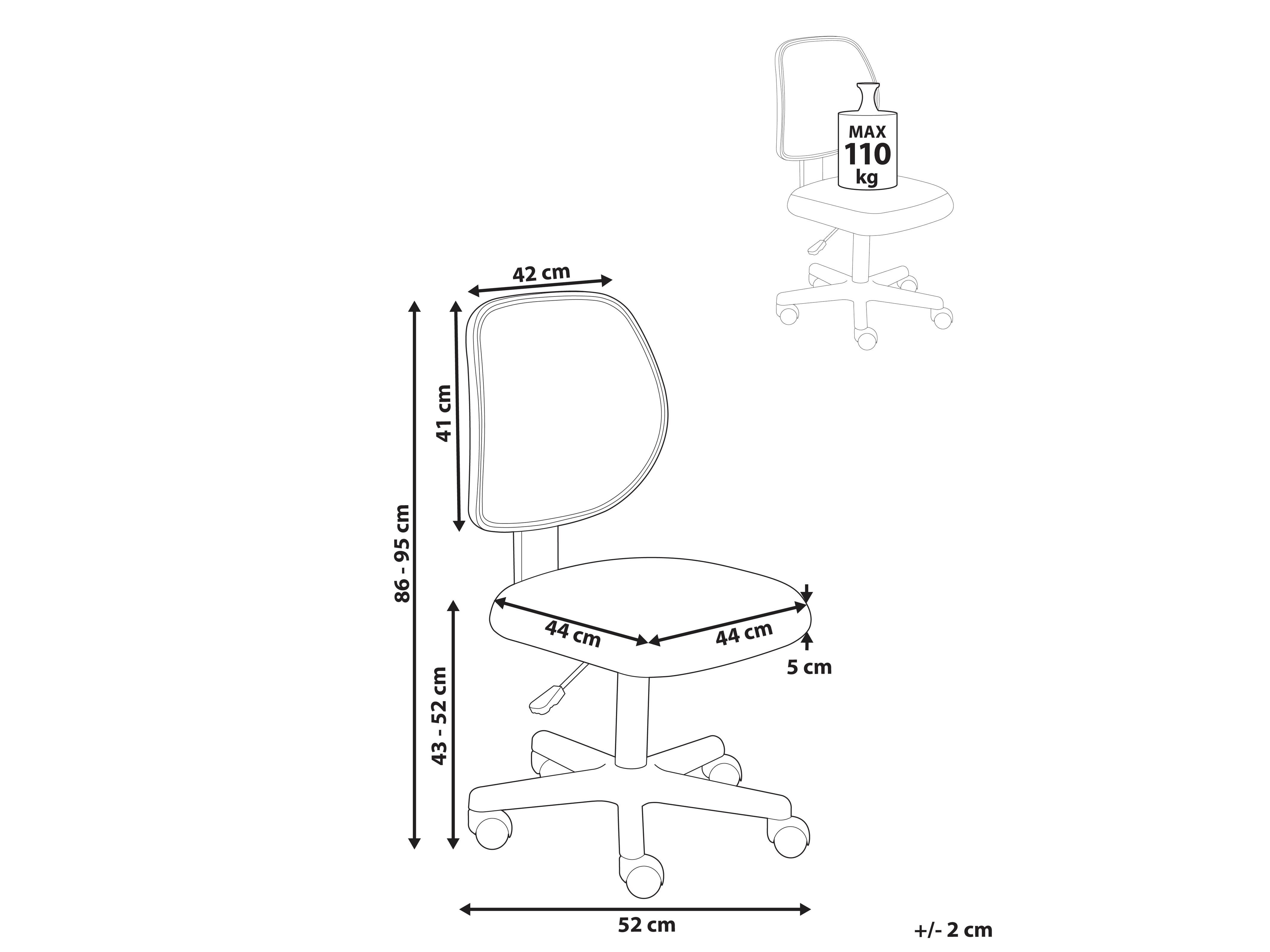 Pisarniški stol Berwyn 2920 (Svetlo roza)