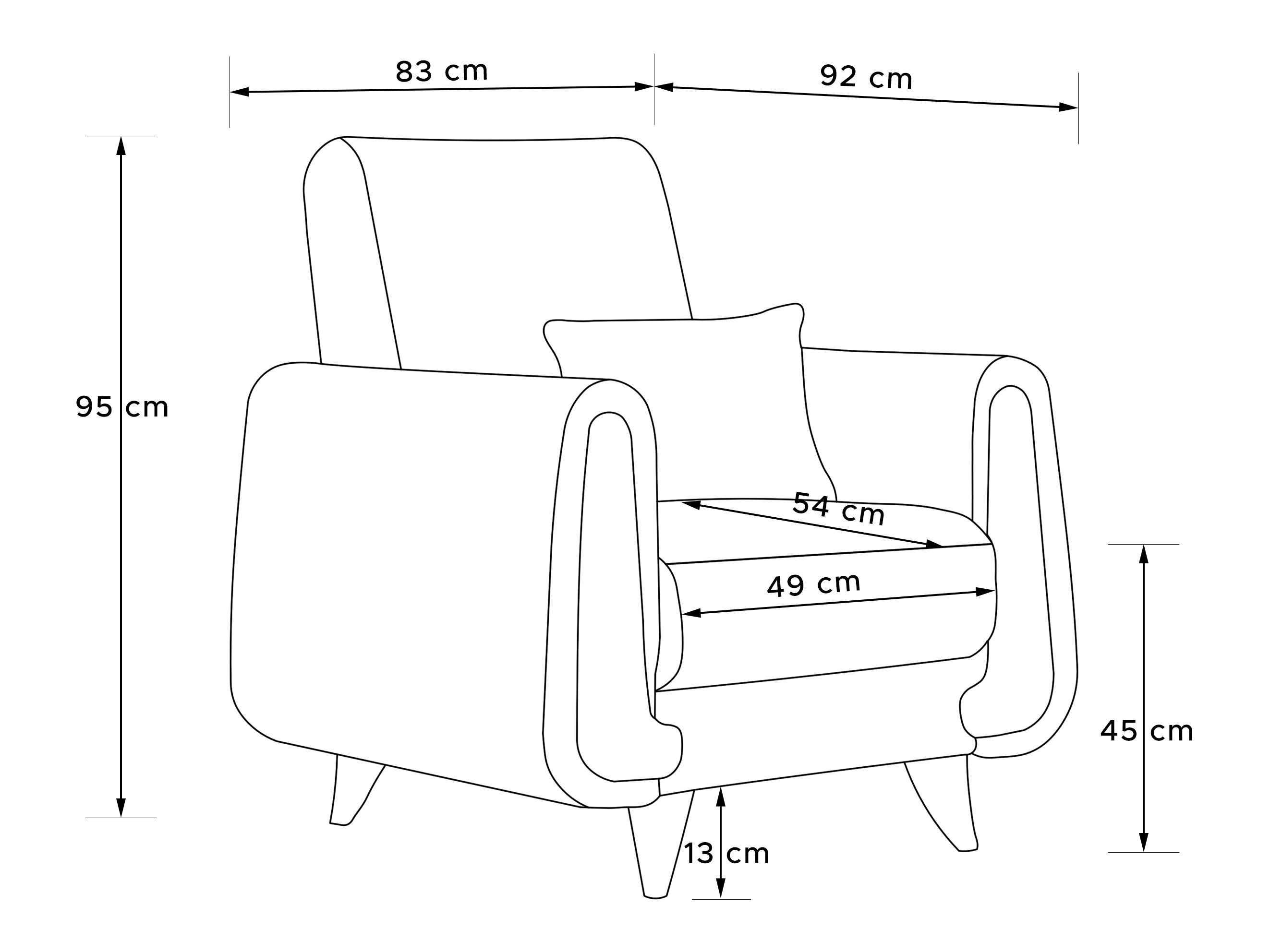 Fotelj Temecula 117 (Riviera 97)