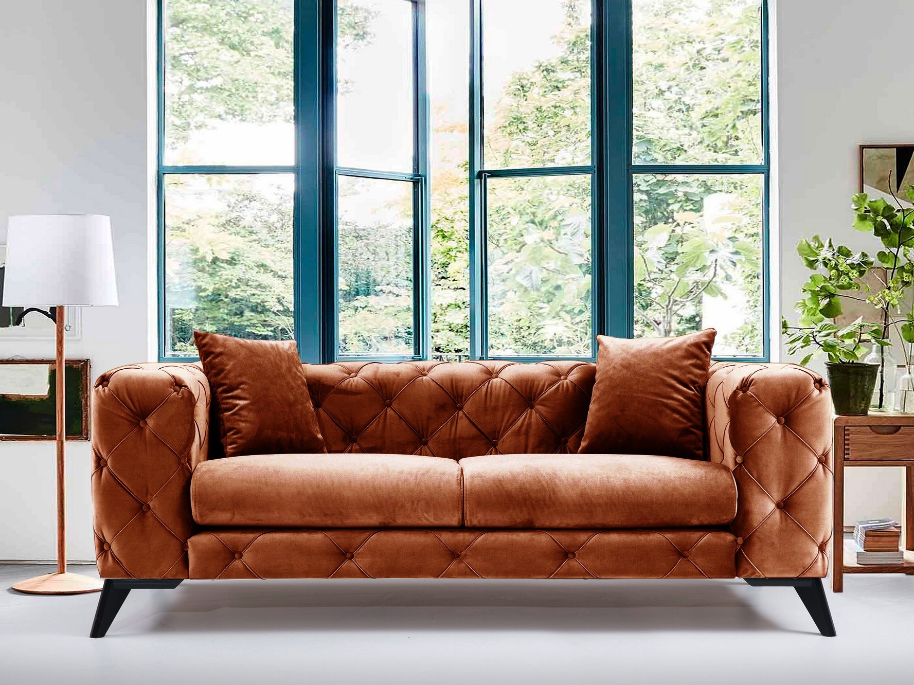 Kavč chesterfield Altadena 355 (Oranžna)