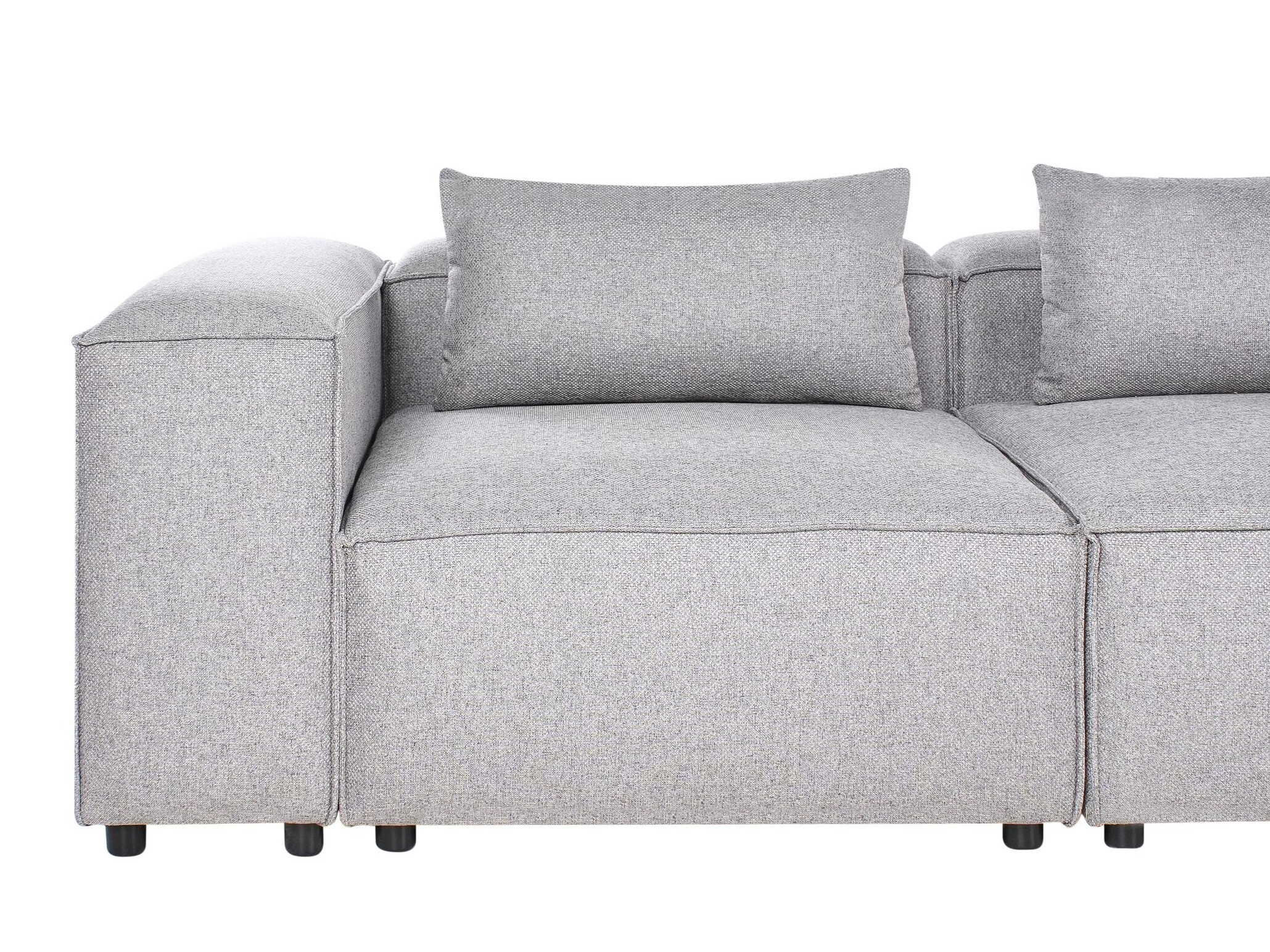 Modularna kotna sedežna garnitura Avialu 100 (Siva)