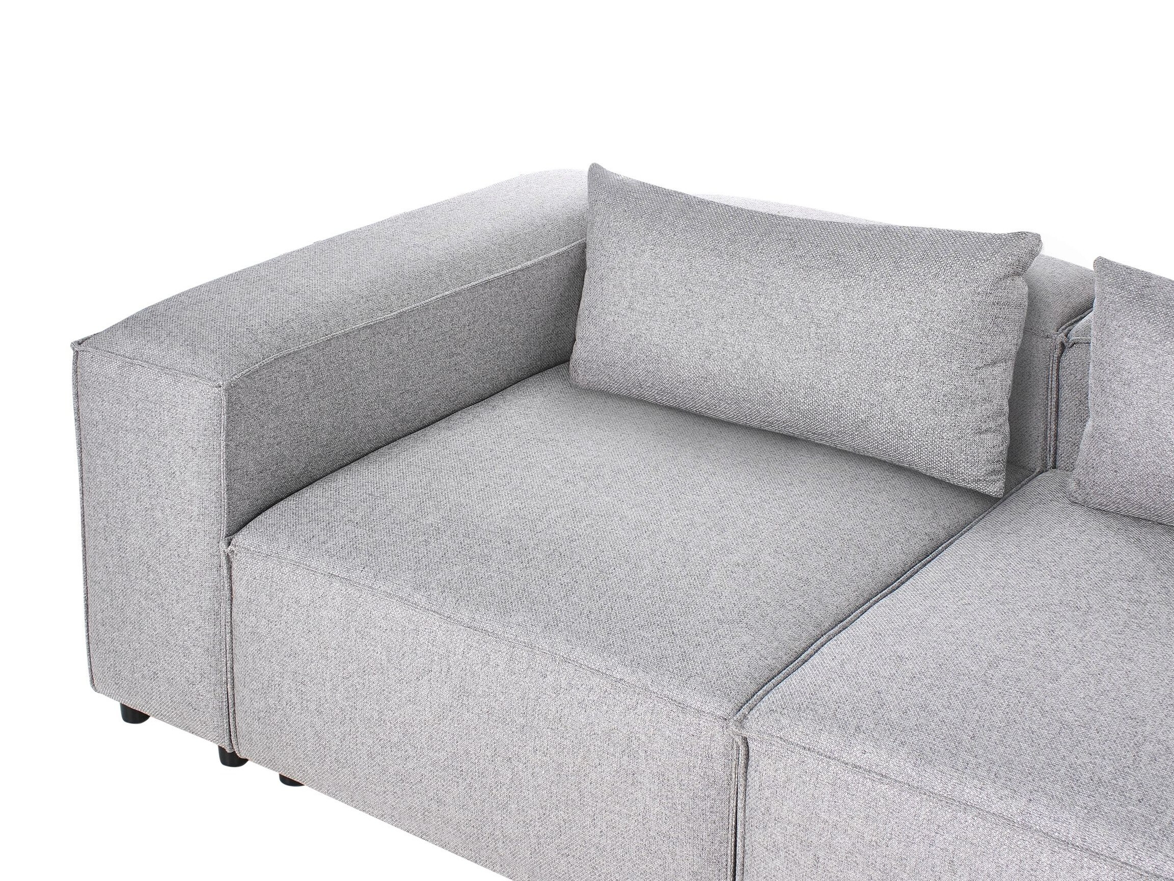 Modularna kotna sedežna garnitura Avialu 100 (Siva)