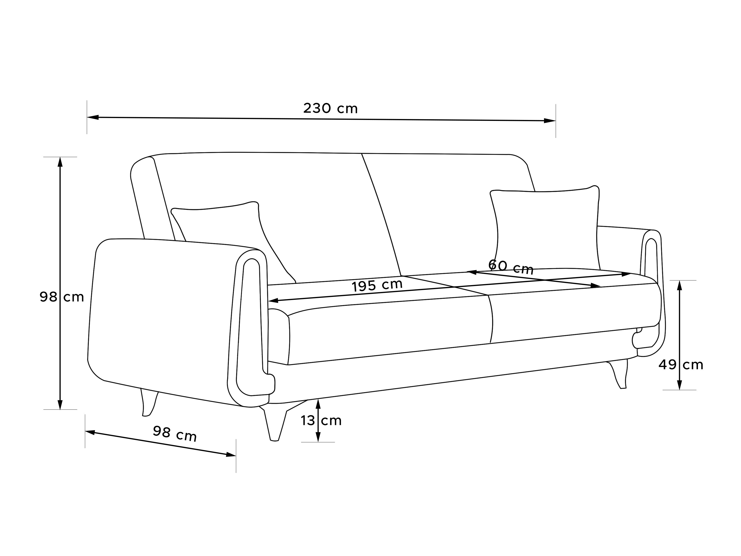 Raztegljiv kavč Temecula 119 (Riviera 28)
