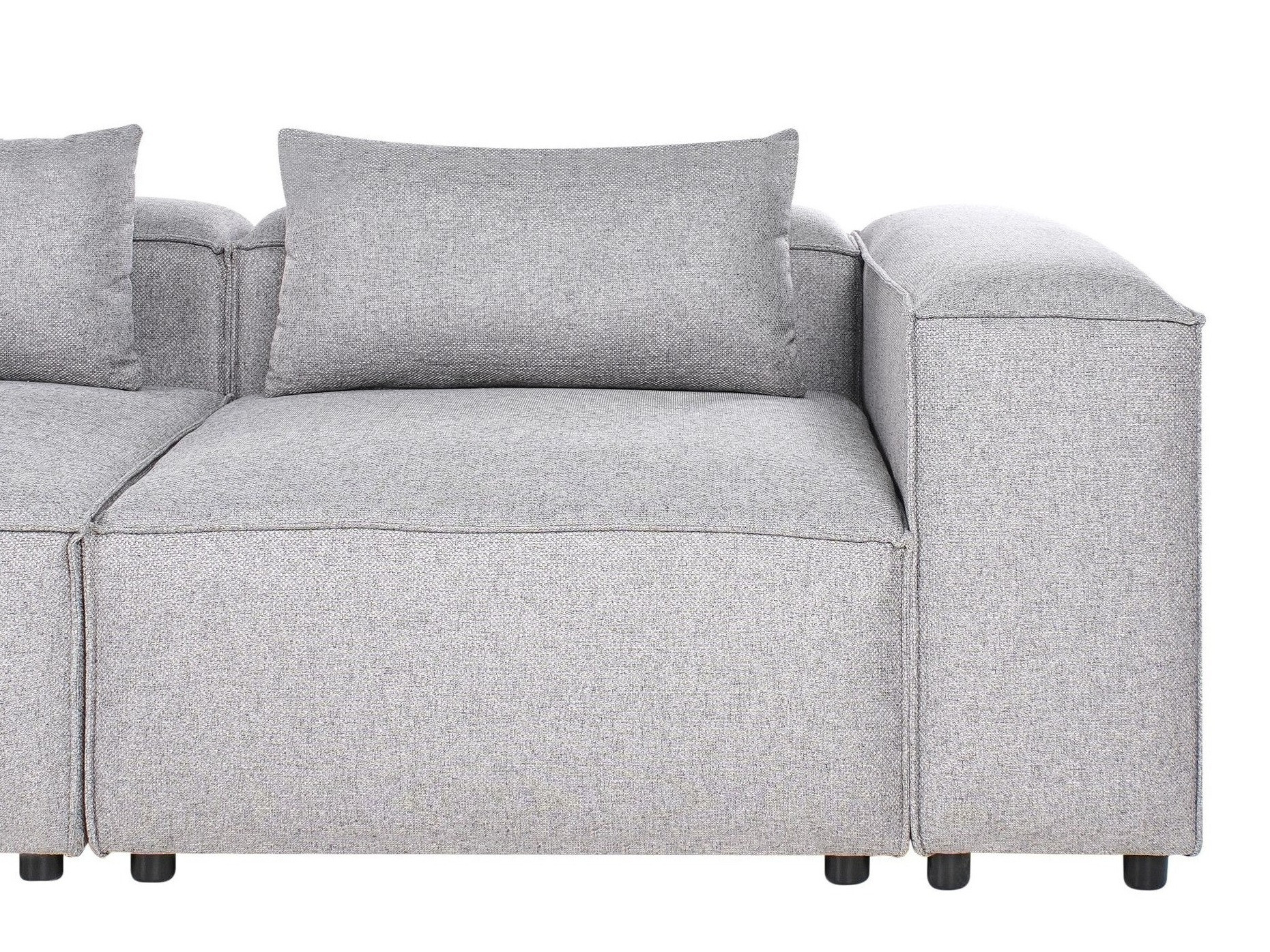 Modularna kotna sedežna garnitura Avialu 100 (Siva)