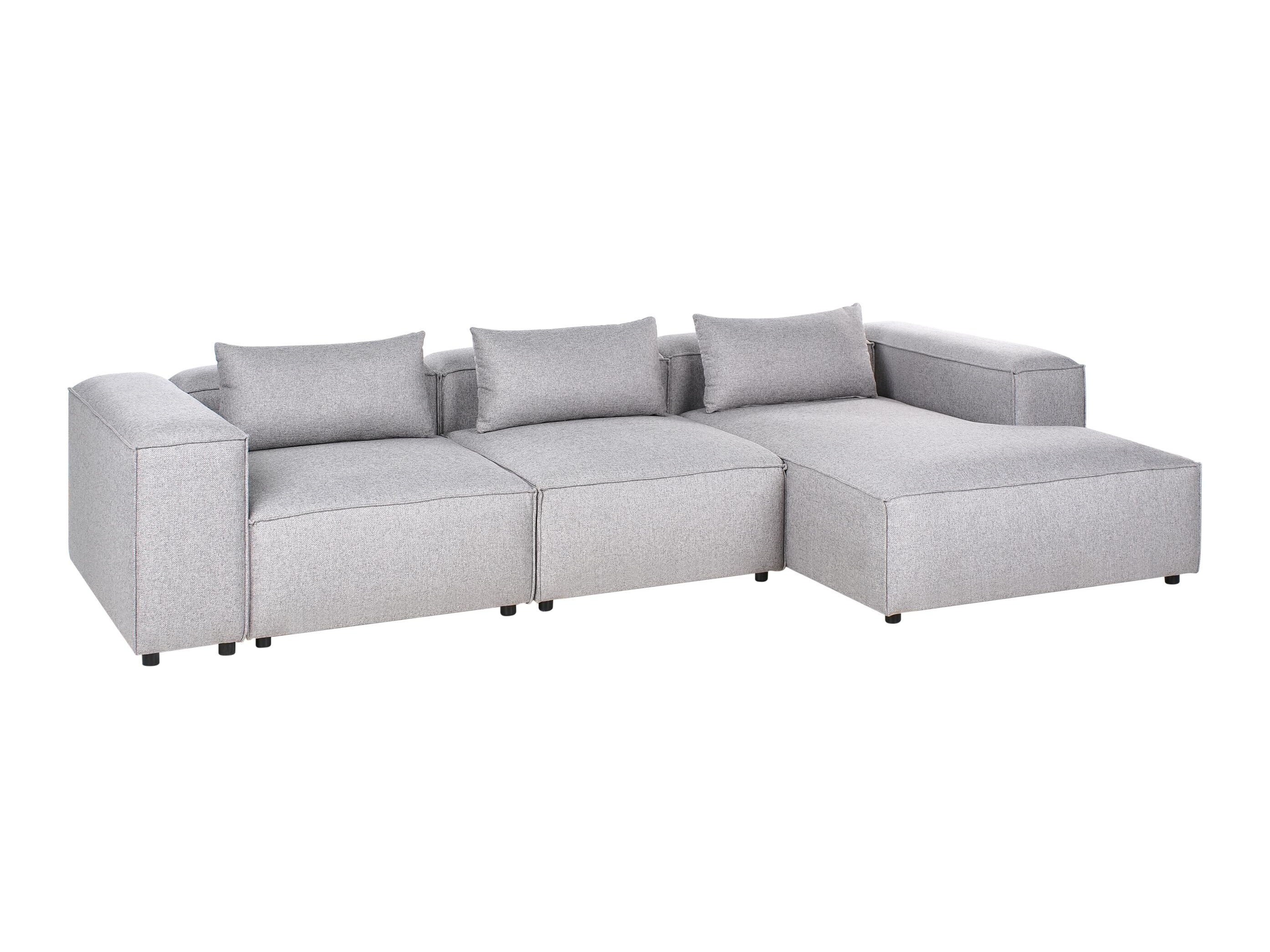 Modularna kotna sedežna garnitura Avialu 100 (Siva)