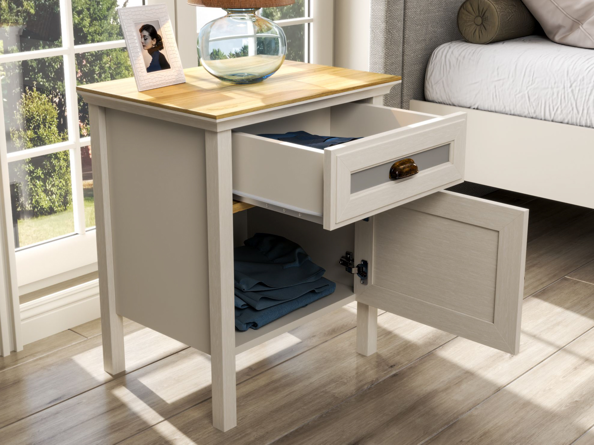 Nočna omarica Melvero 122