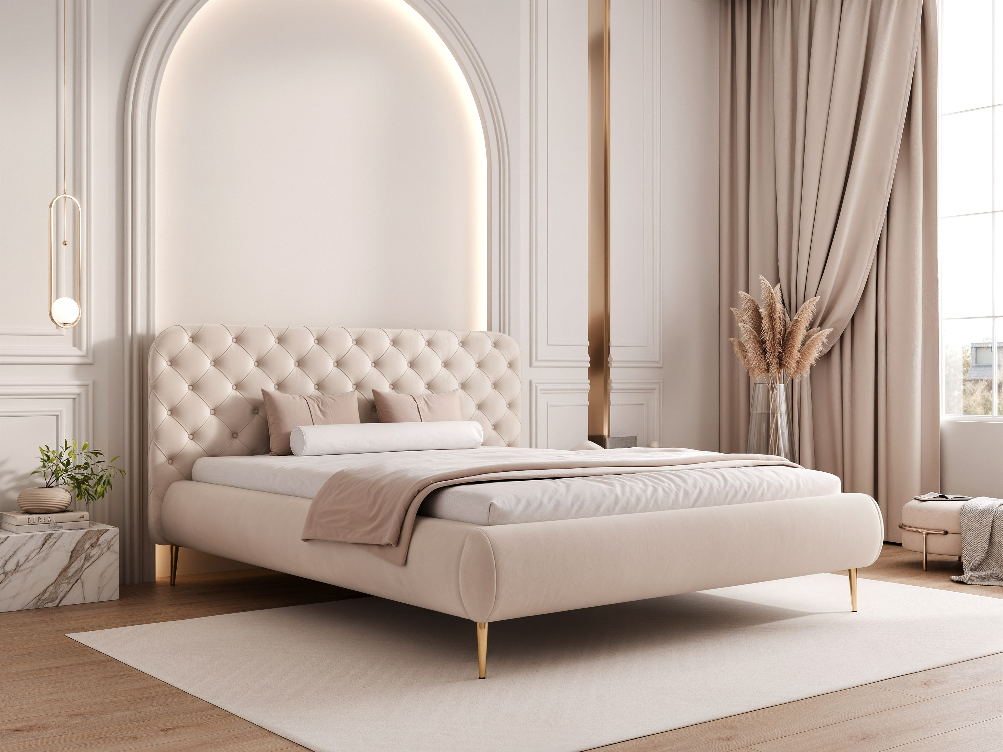 Postelja Hesperia 124 (MATT VELVET 08)