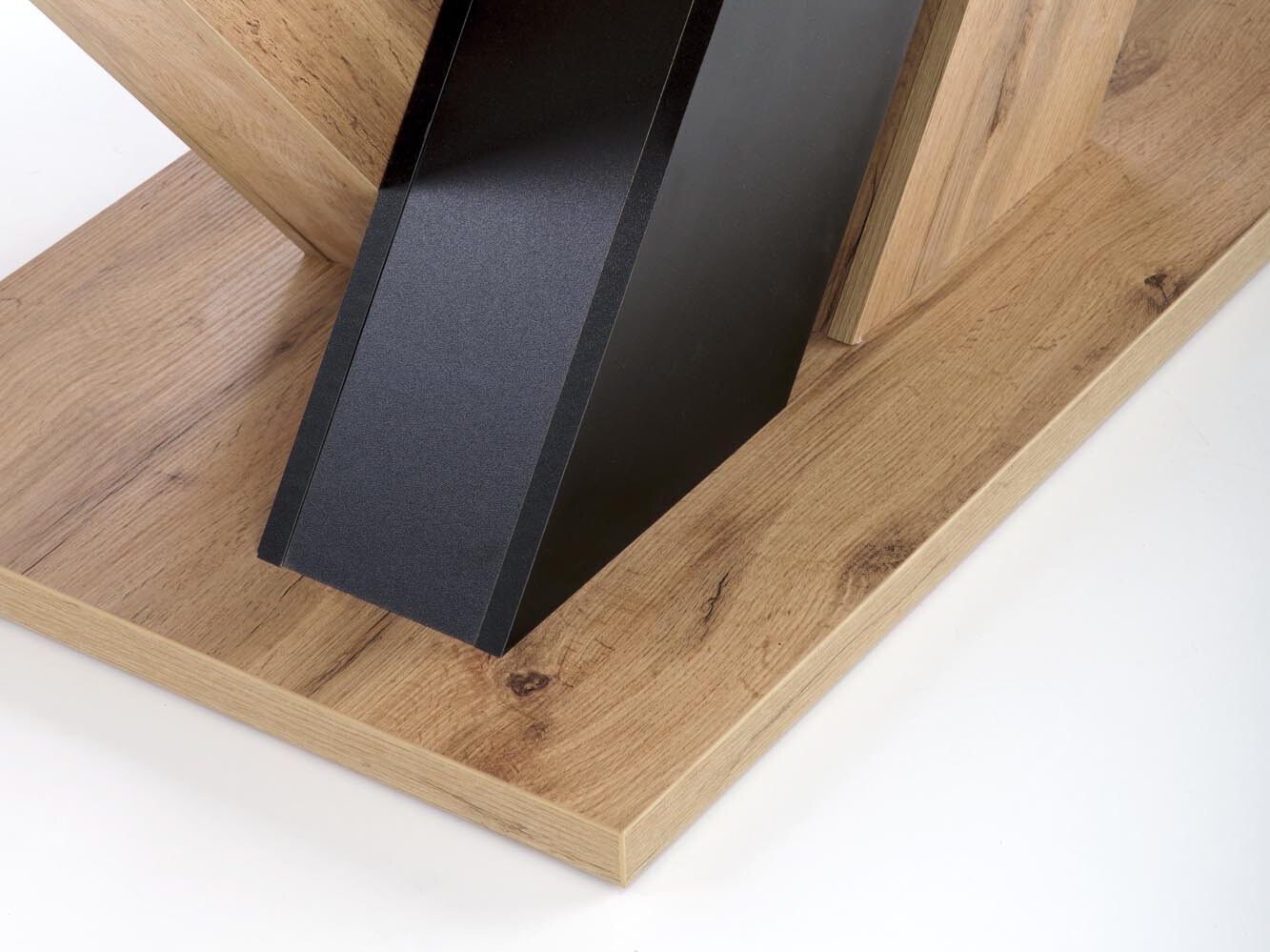 Miza Houston 2091 (Wotan hrast + Črna)