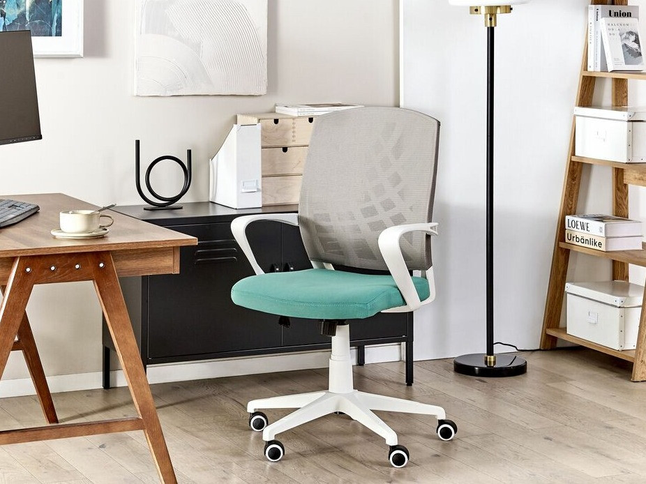 Pisarniški stol Berwyn 431 (Siva + Turkizna + Bela)